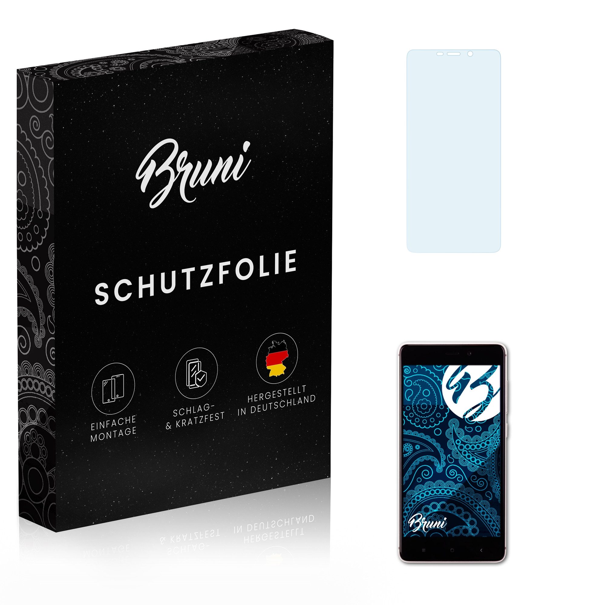 Schutzfolie Glasklare Displayschutzfolie für Xiaomi Redmi 4