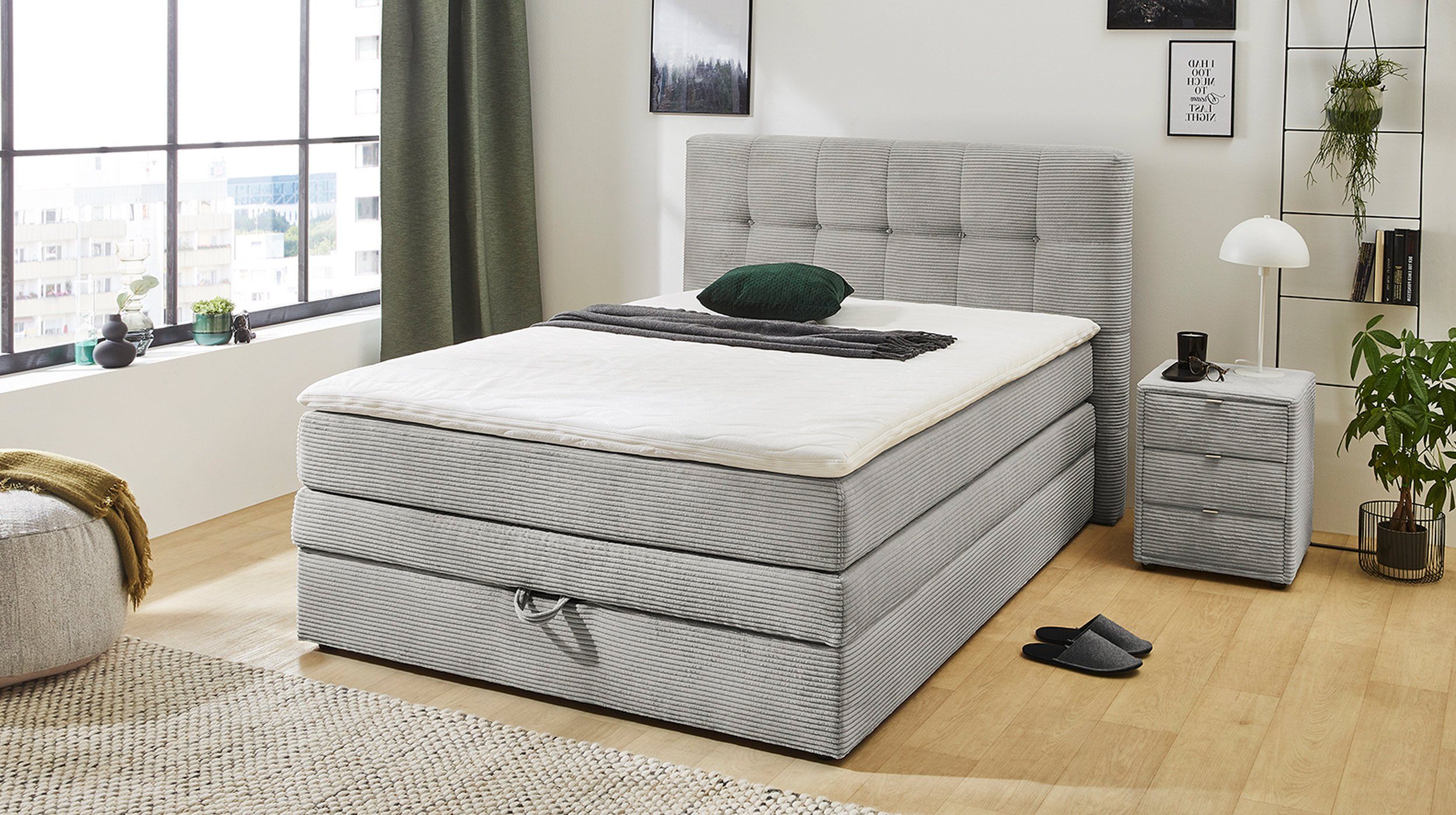 Massivart® Boxspringbett AMY 140 x 200 günstig online kaufen