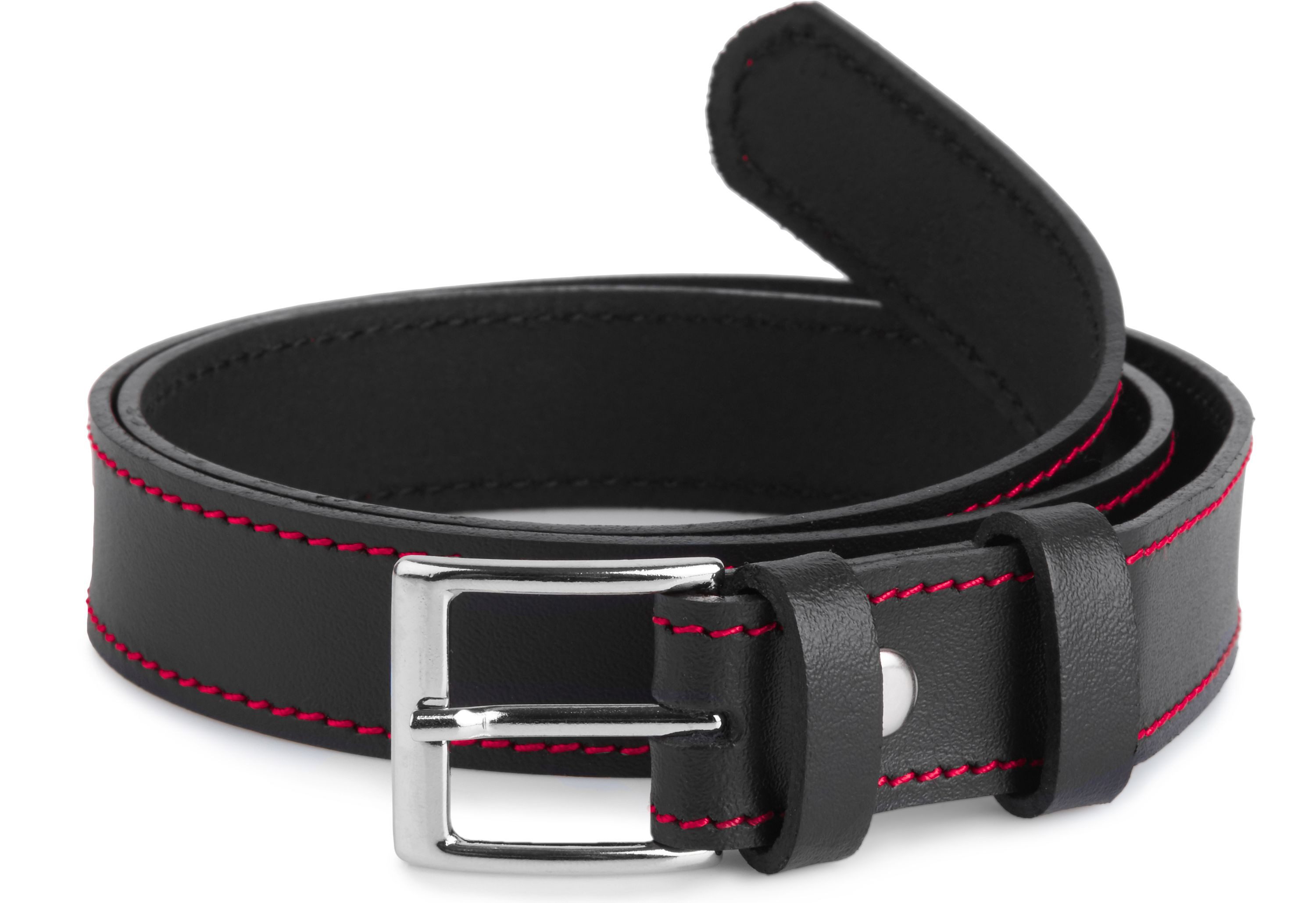 Ladeheid Ledergürtel Kinder Gürtel Ledergürtel 2,5 cm Breit K1D5 (1-St)