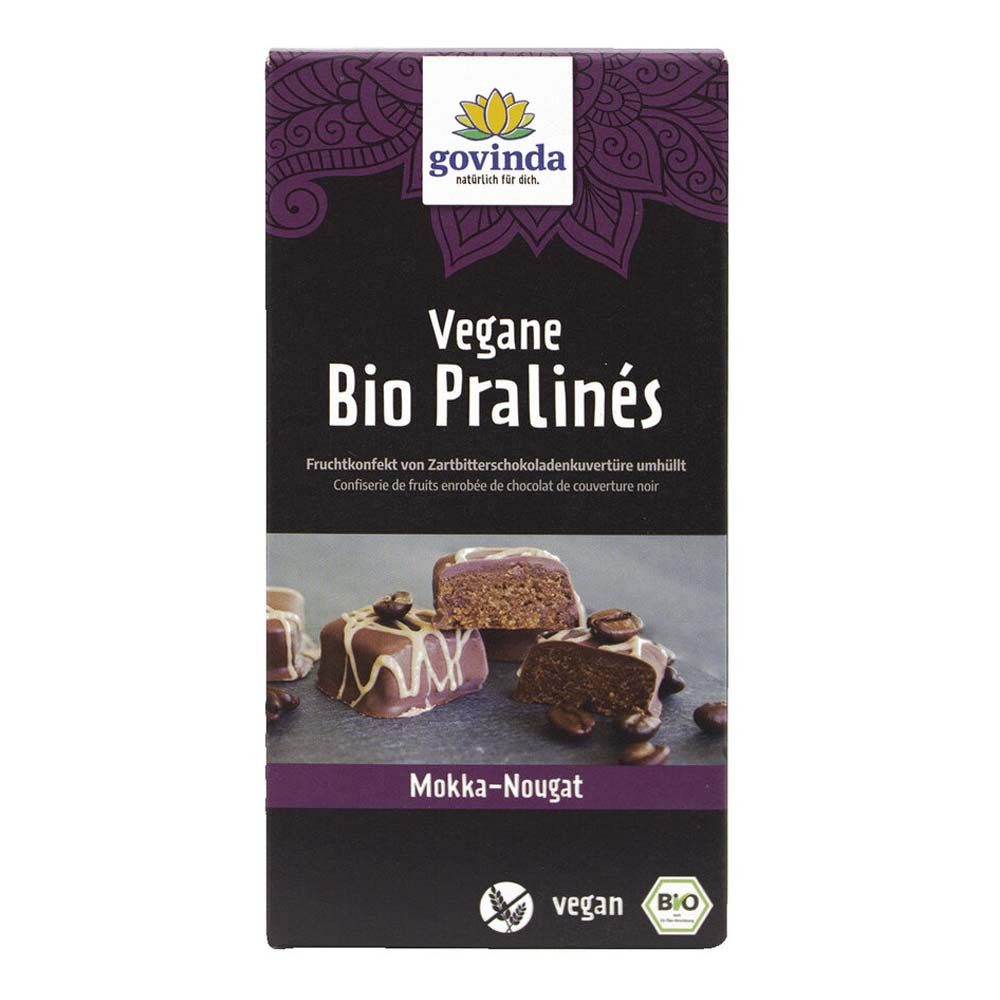 Govinda Süßigkeit Vegane Pralinés - Mokka-Nougat 70g