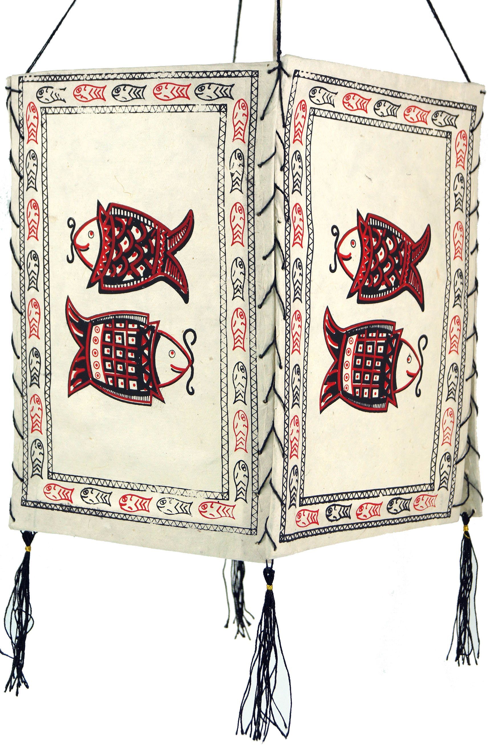 Guru-Shop Lampenschirm Lokta Papier Hänge Lampenschirm, Deckenleuchte..