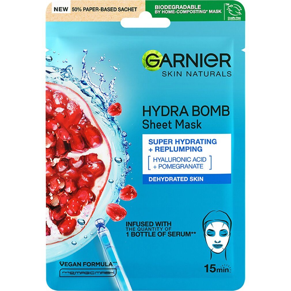 GARNIER Körperpflegemittel Moisture & Aqua Bomb Super (Haut Tissue Superhydrating Mask) 28 g