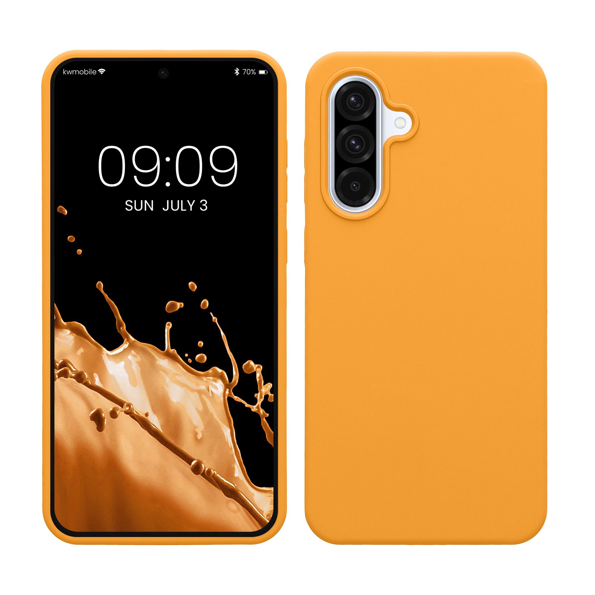 kwmobile Handyhülle Handyhülle für Samsung Galaxy A36 5G Hülle, Weiches Handy Silikon Case - Schutzhülle Cover