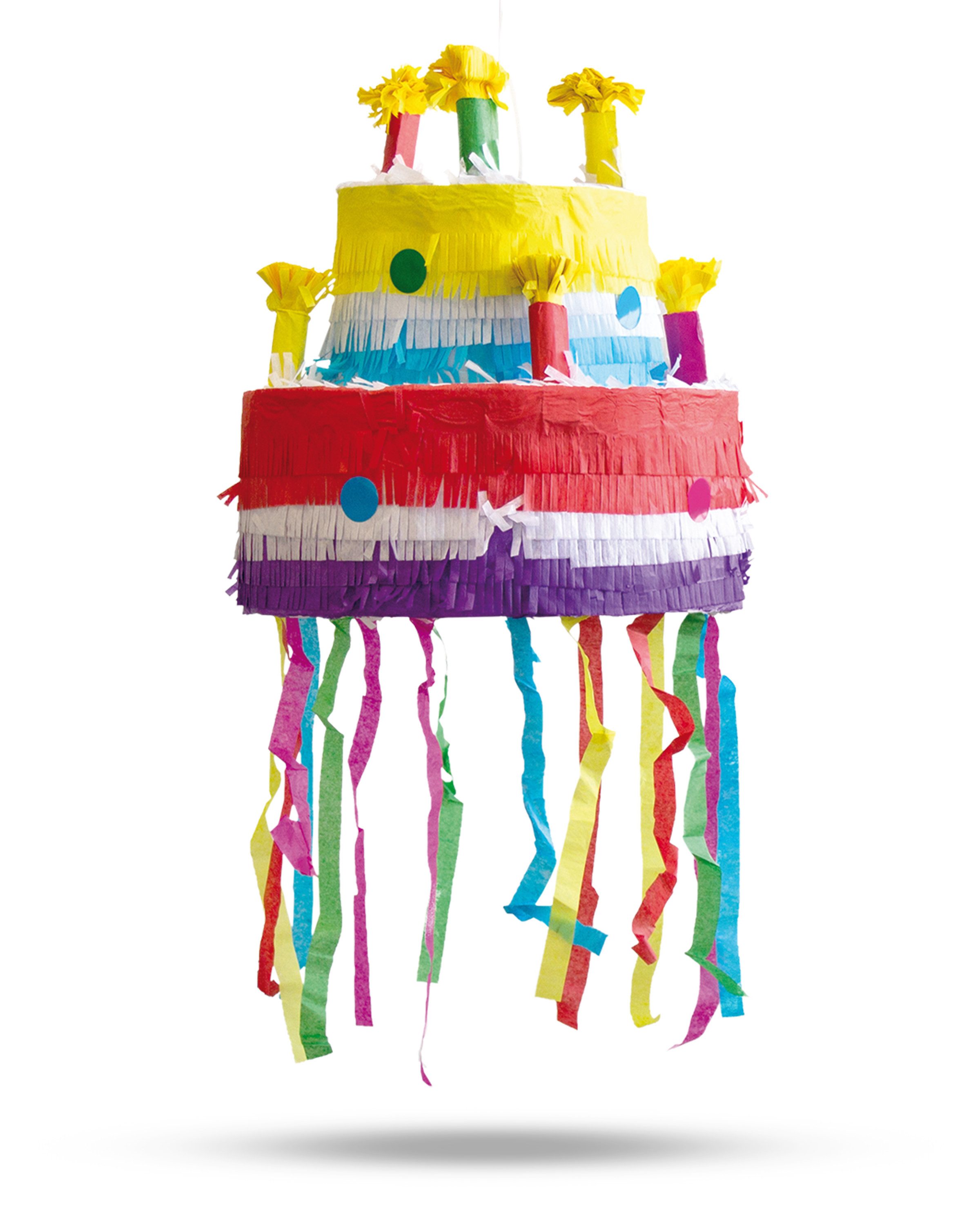 Party Factory Pinata Geburtstagstorte Piñata Schlagspiel Torte Pinata Party Kinderspiel, stabil
