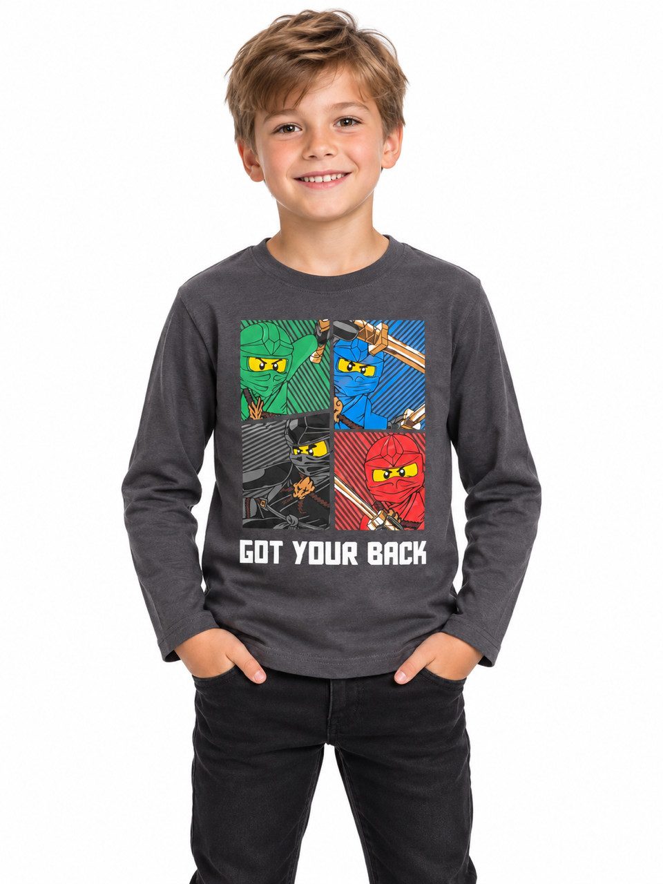 LEGO® kidswear Langarmshirt LEGO® NINJAGO Langarmshirt Kinder Jungen Mädchen 104 128 140