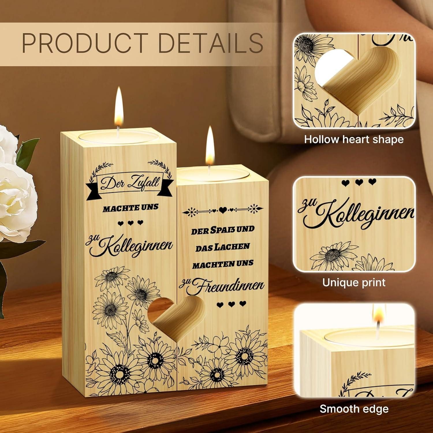 LuxusKollektion Kerzenständer Abschiedsgeschenk Kollegen Kerzenständer Weih günstig online kaufen