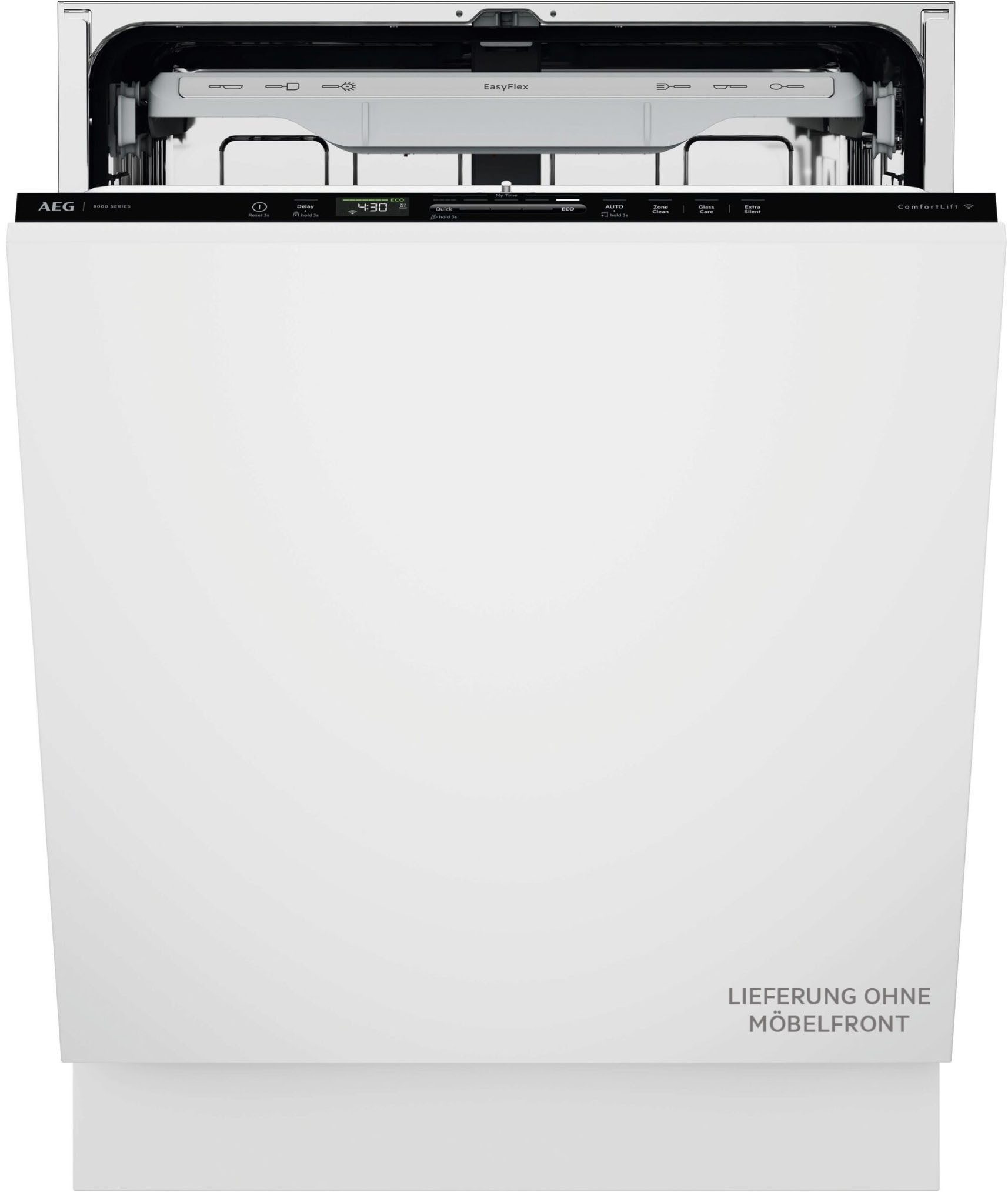 AEG vollintegrierbarer Geschirrspüler 8000 GI8200B4SC, ComfortLift® Unterkorb: Be- und Entlade deine Spülmaschine ohne Bücken