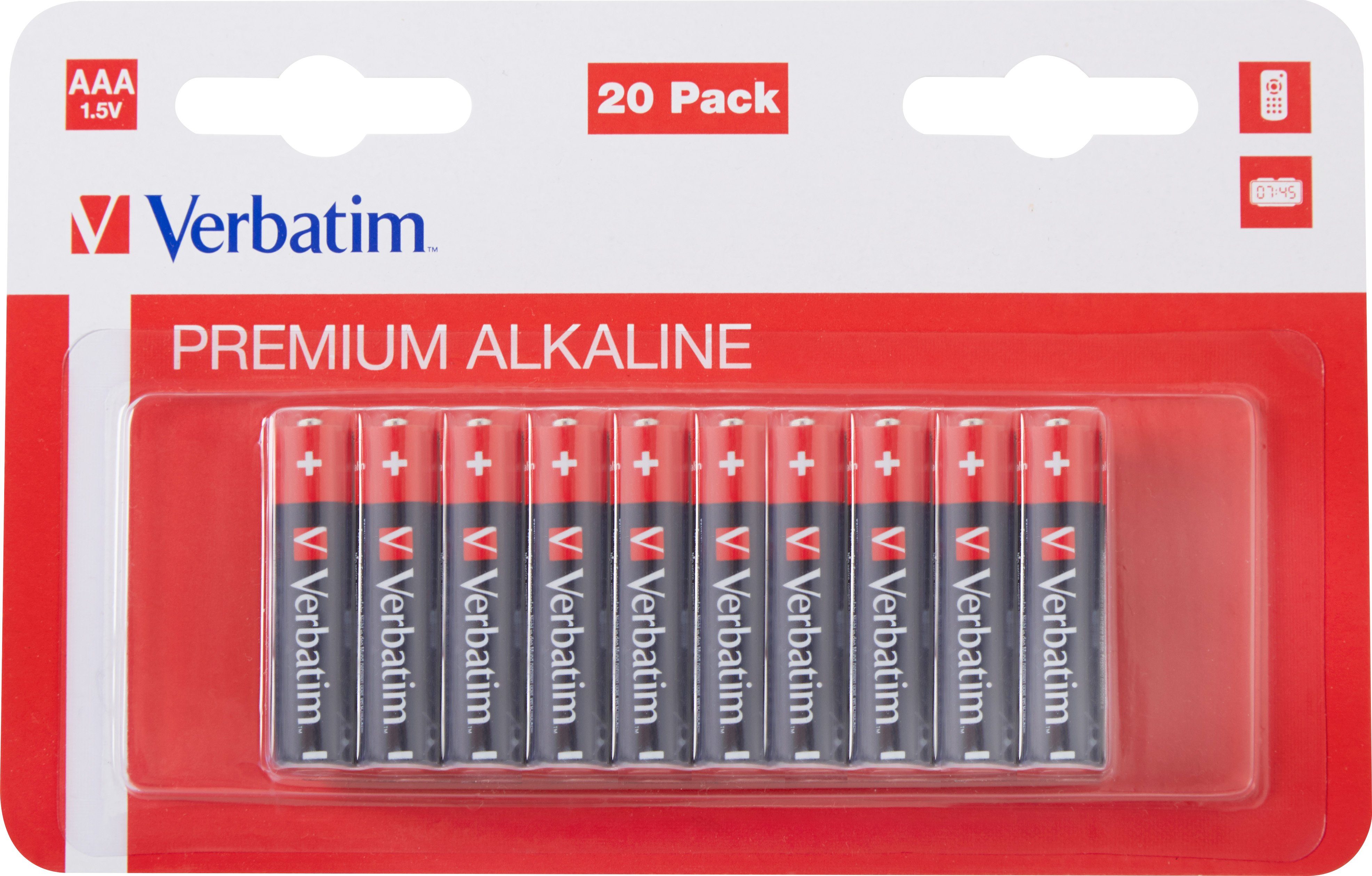 Verbatim Verbatim Alkaline, Premium, Retail AAA, LR03, 1.5V Batterie Bl Batterie Micro