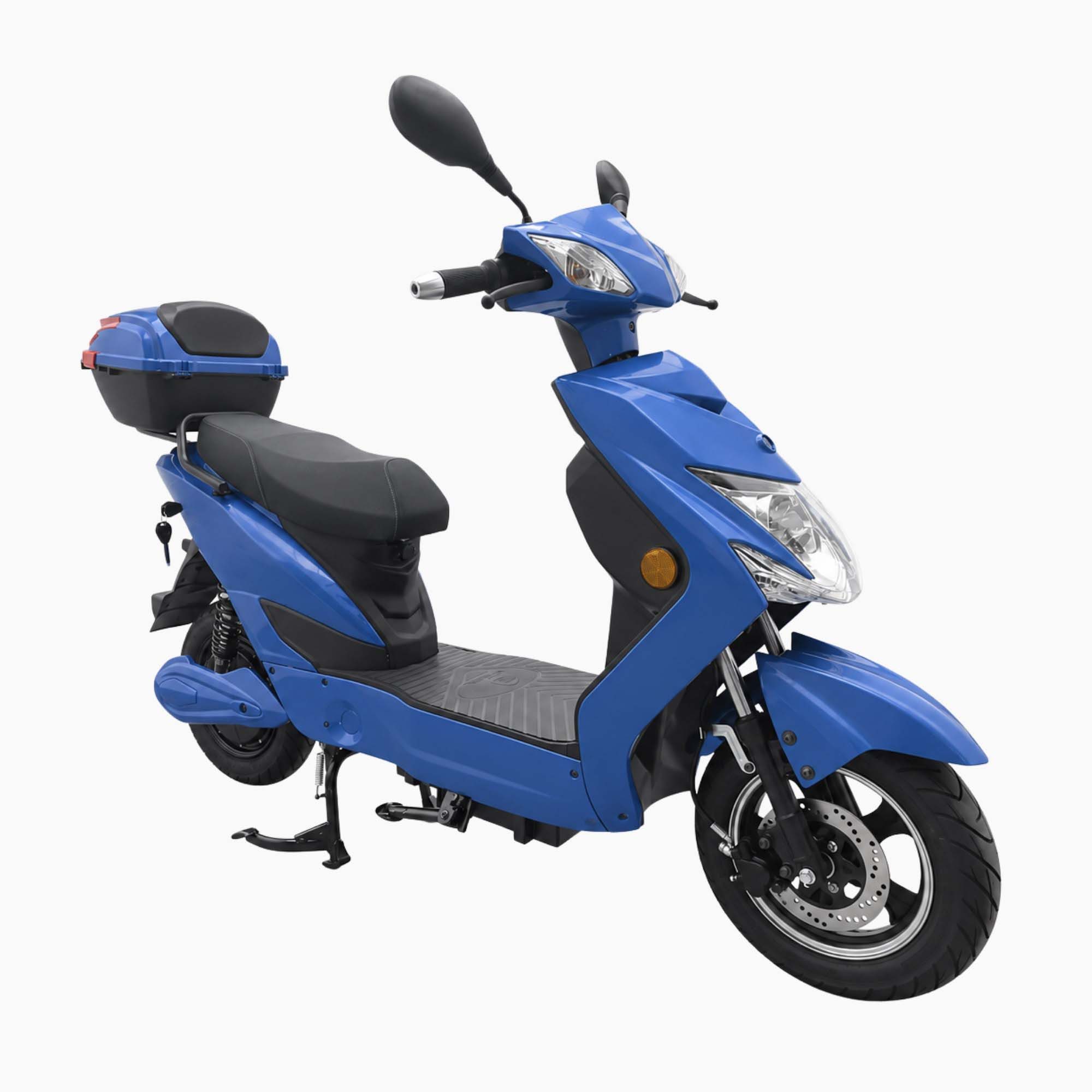 Urban Hopper E-Motorroller Elektro-Roller mit Straßenzulassung in Grau Urban Hopper Enjoy, 1000 W, 45 km/h, Reichweite ca. 75 km mit LED, Scheibenbremsen Inklusive Top-Case