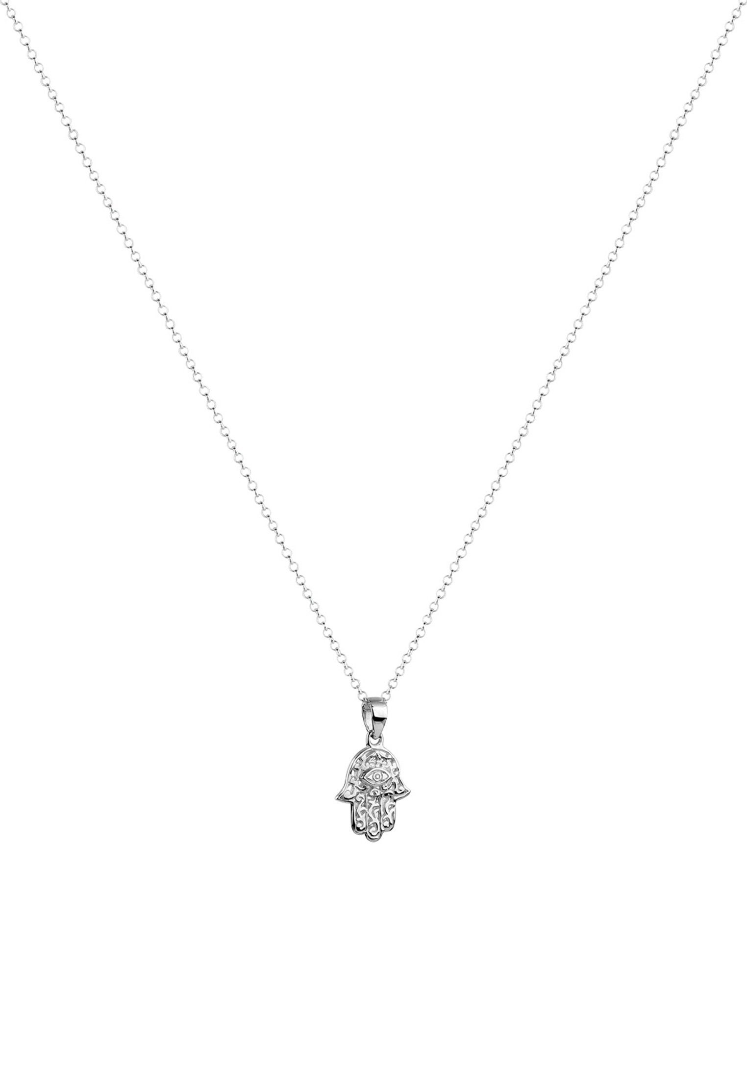 Silber Hand 925 mit Hamsa Anhänger Kette Ornament Anhänger Nenalina Symbol