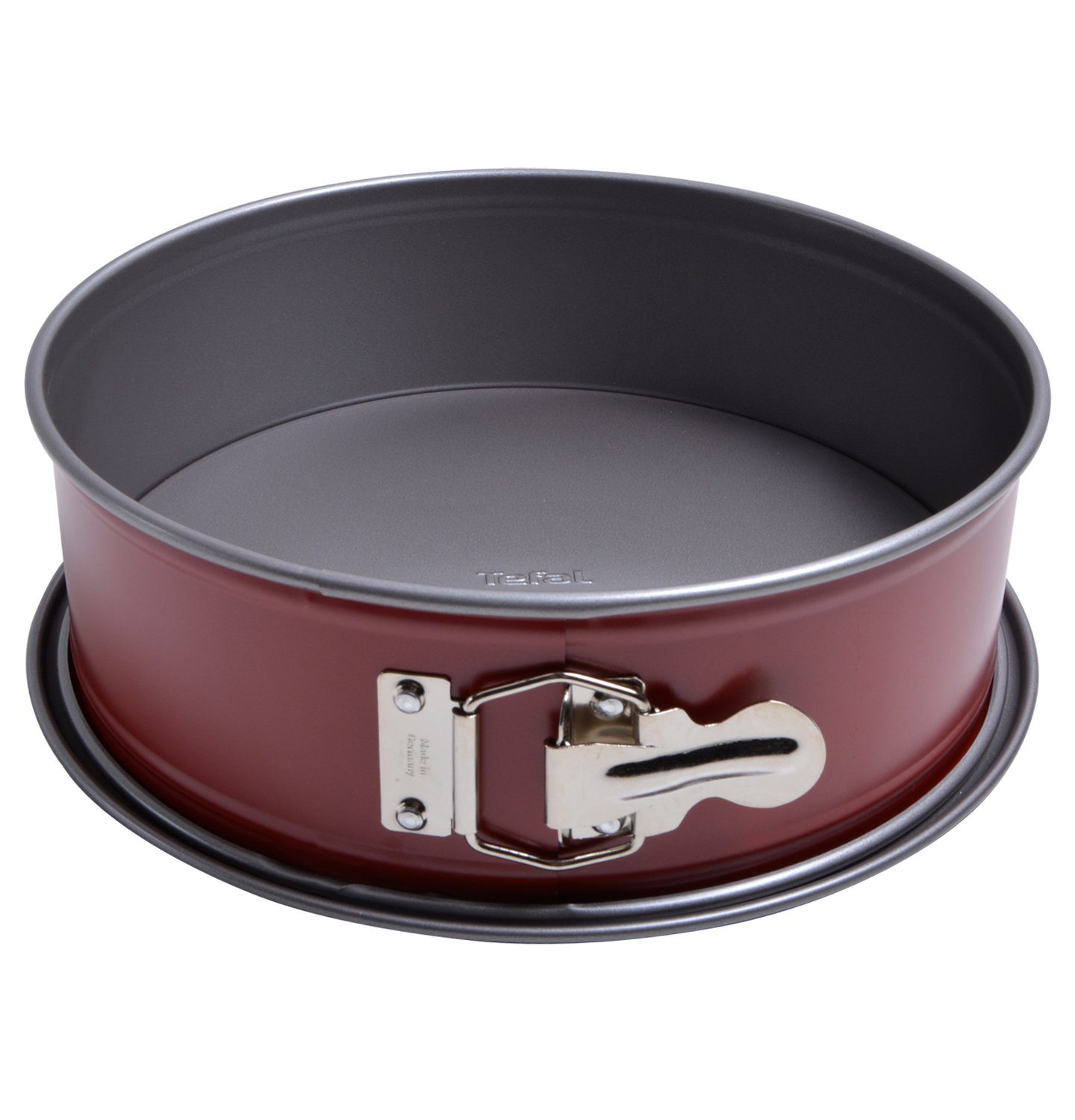 Spring Backform Tefal Backform Springform 1641214, 23cmØ karbonrot mit Scharnier für ...