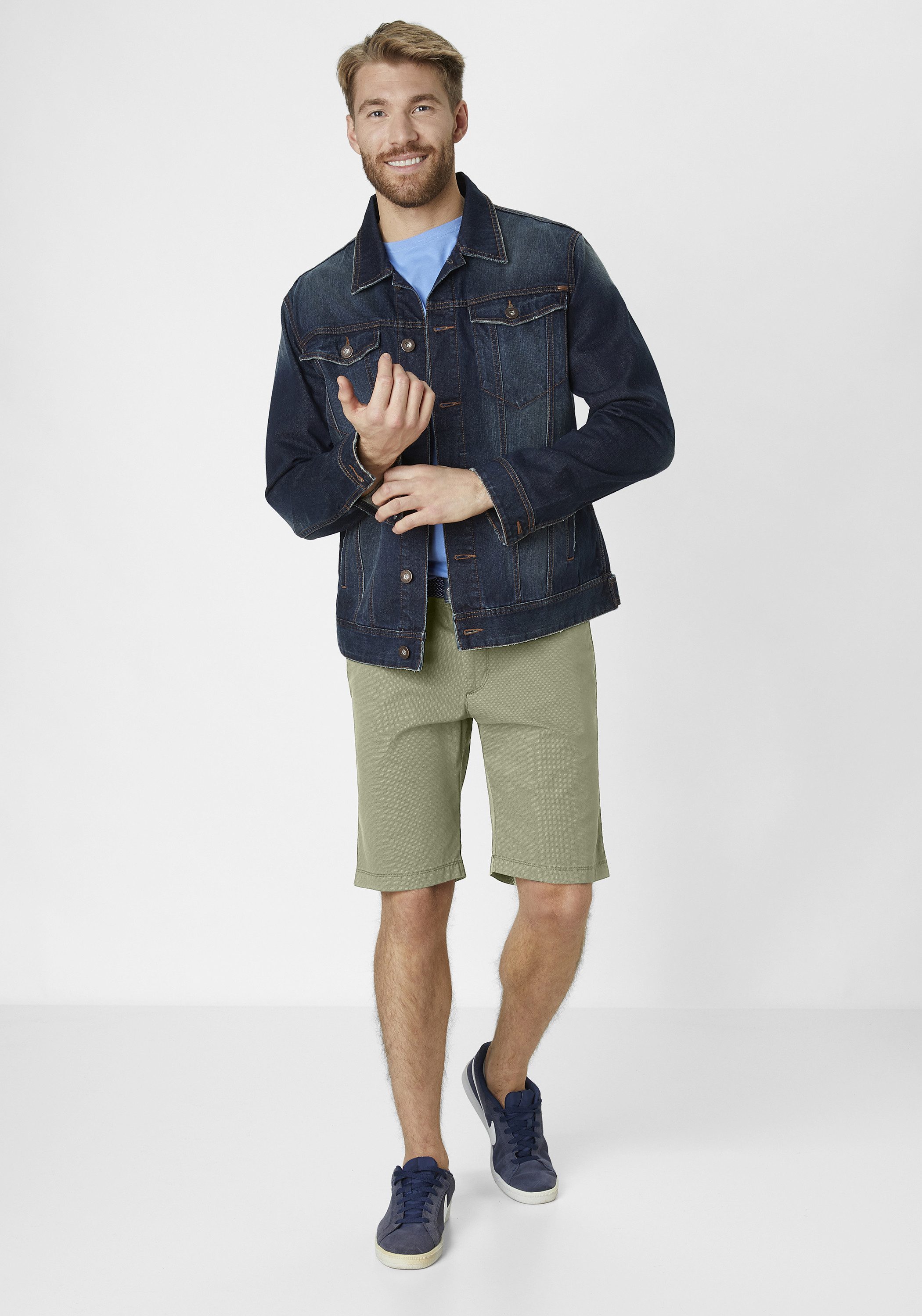 Redpoint Chinoshorts Surrey Chinoshorts mit Stretch und dezentem Printmuster