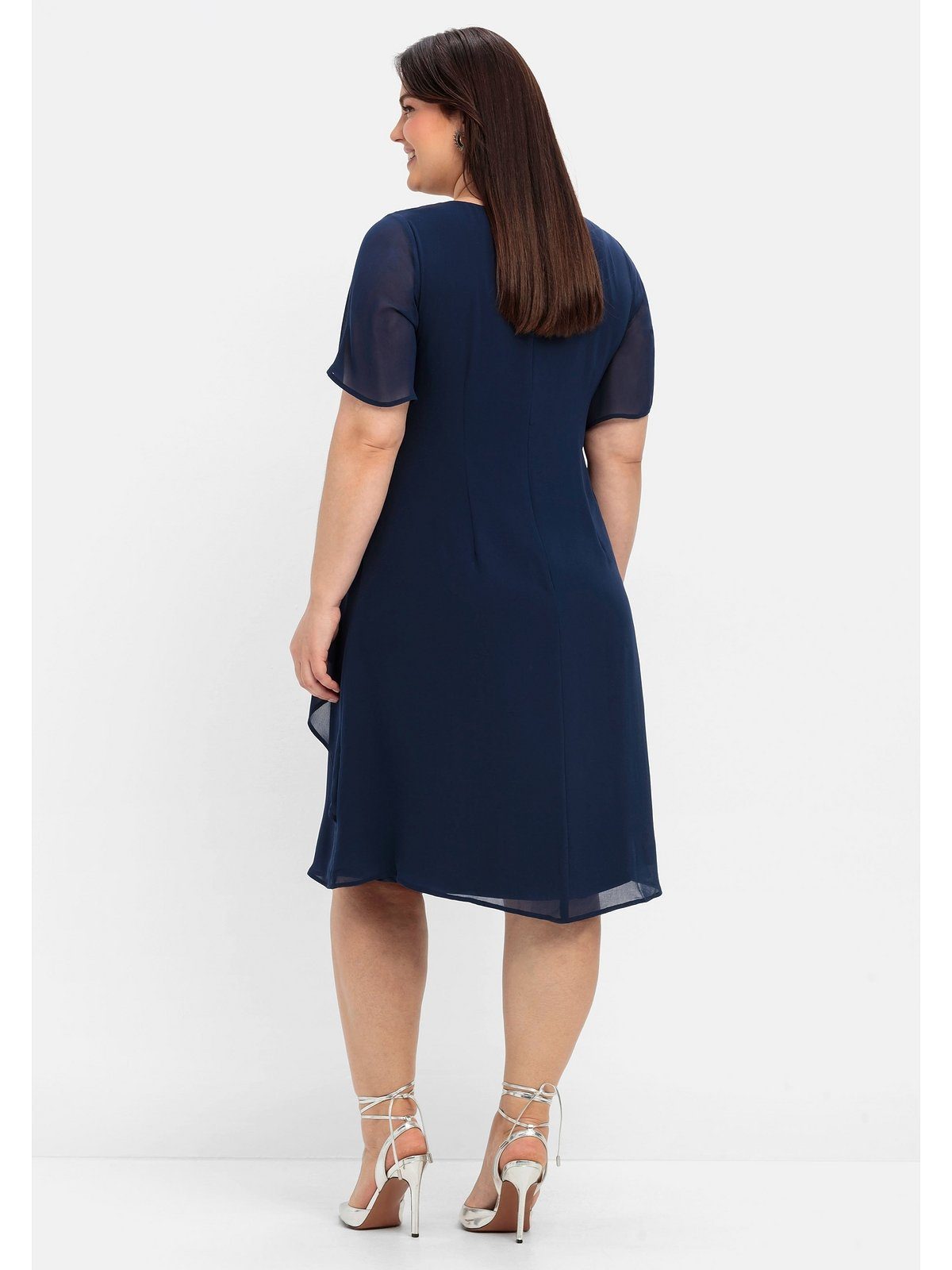 Sheego Abendkleid Große Größen mit asymetrischen günstig online kaufen