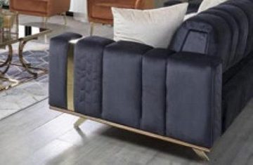 JVmoebel Wohnzimmer-Set Sofagarnitur Couch Textil Couchen 4+3+1 Sitz Sofas Wohnzimmer Stoff, (3-St)