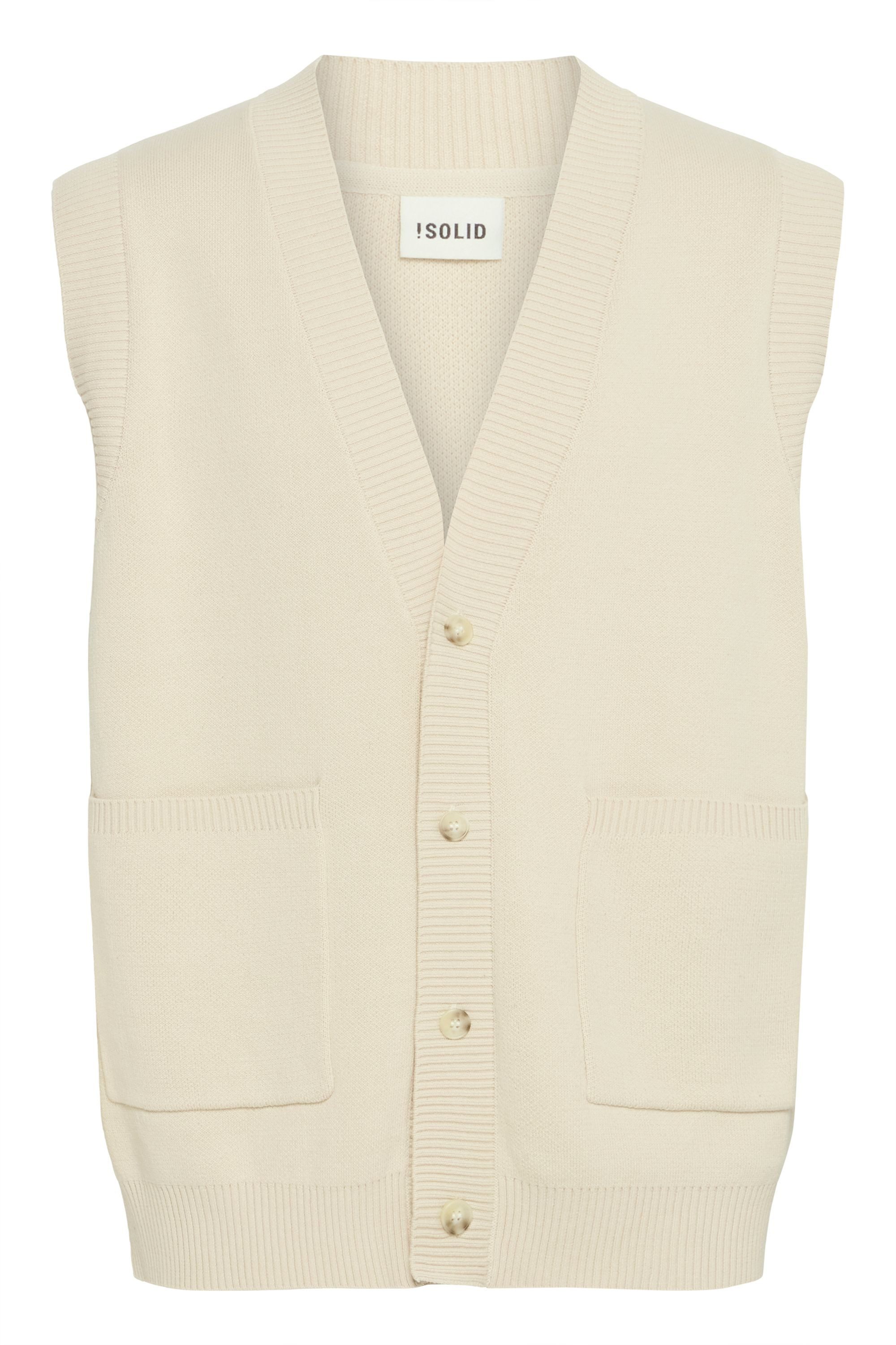 !Solid Strickjacke SDRYKER VEST Modische Feinstrick-Weste mit V-Ausschnitt günstig online kaufen