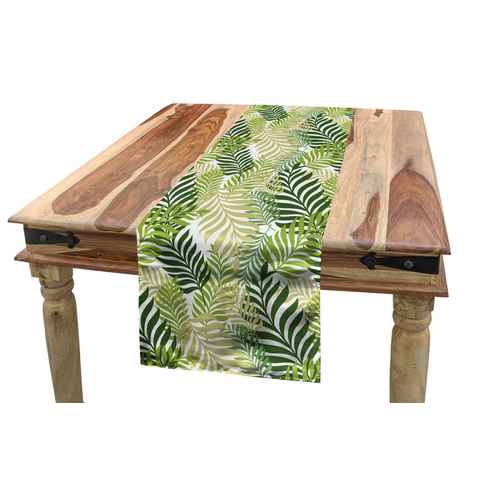 Abakuhaus Tischläufer Esszimmer Küche Rechteckiger Dekorativer Tischläufer, Frühling Tropic exotische Palmen