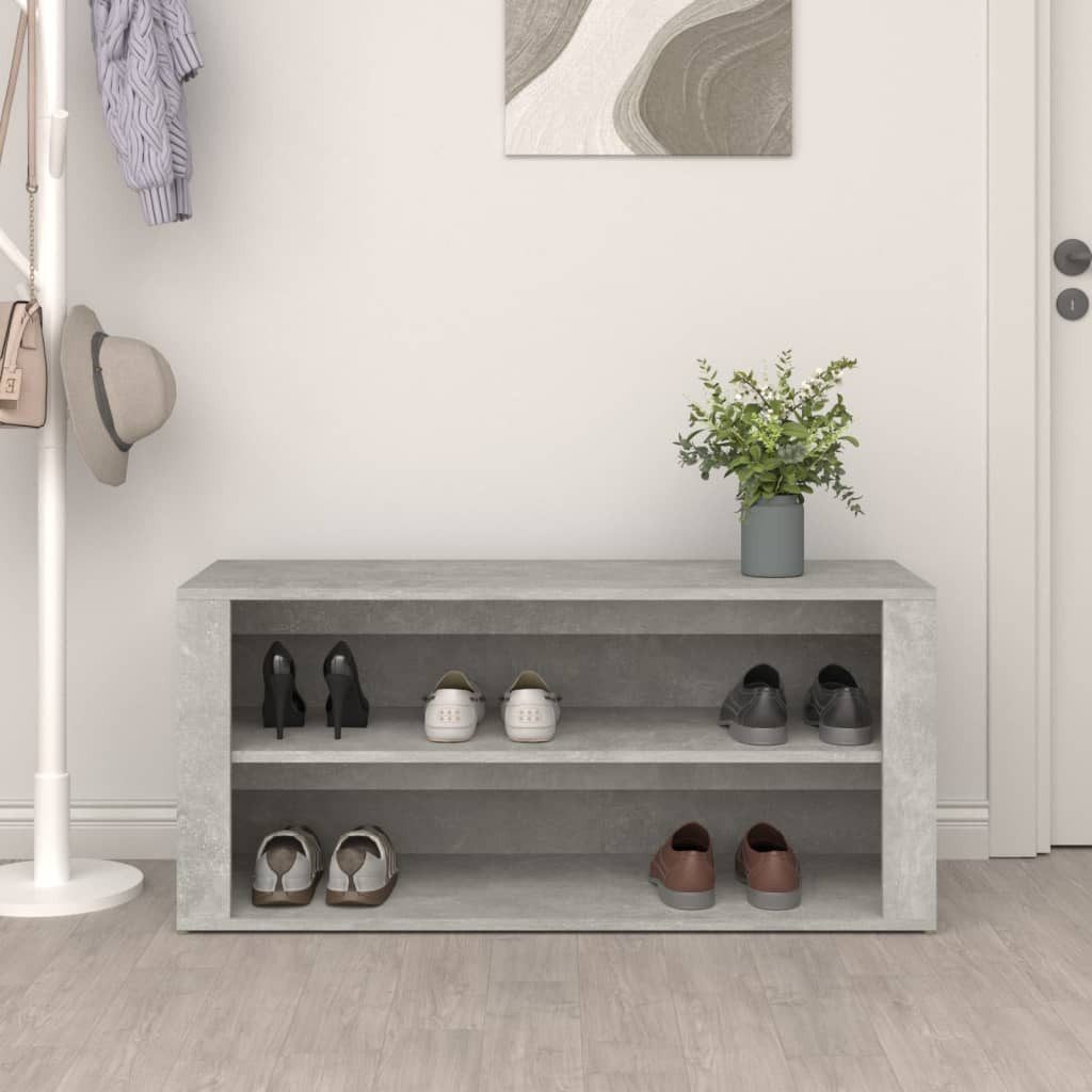 vidaXL Schuhregal Schuhregal Betongrau 100x35x45 cm günstig online kaufen