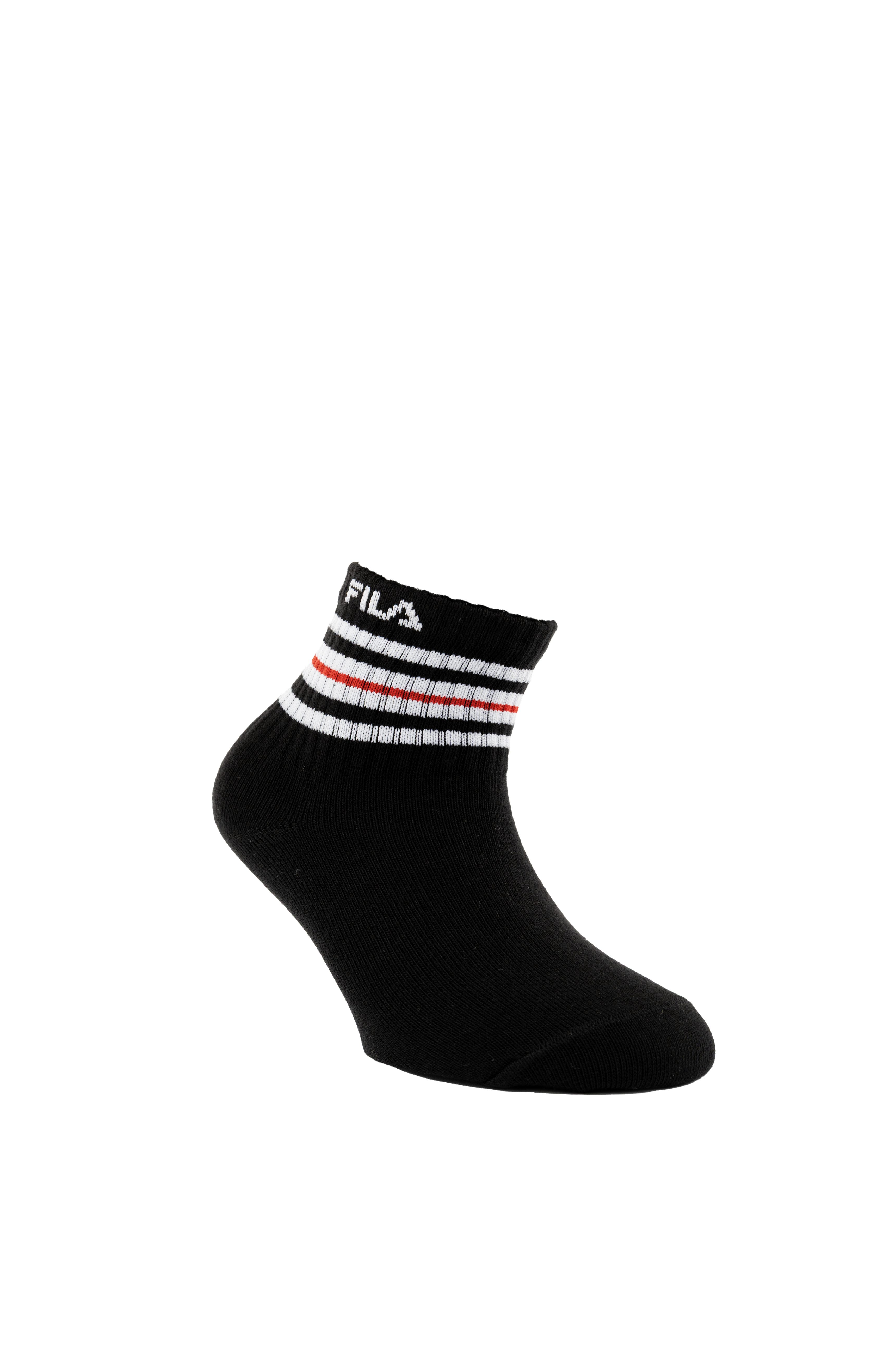 Fila Kurzsocken (6 Paar) Cotton-Mix, mit Rippenbündchen
