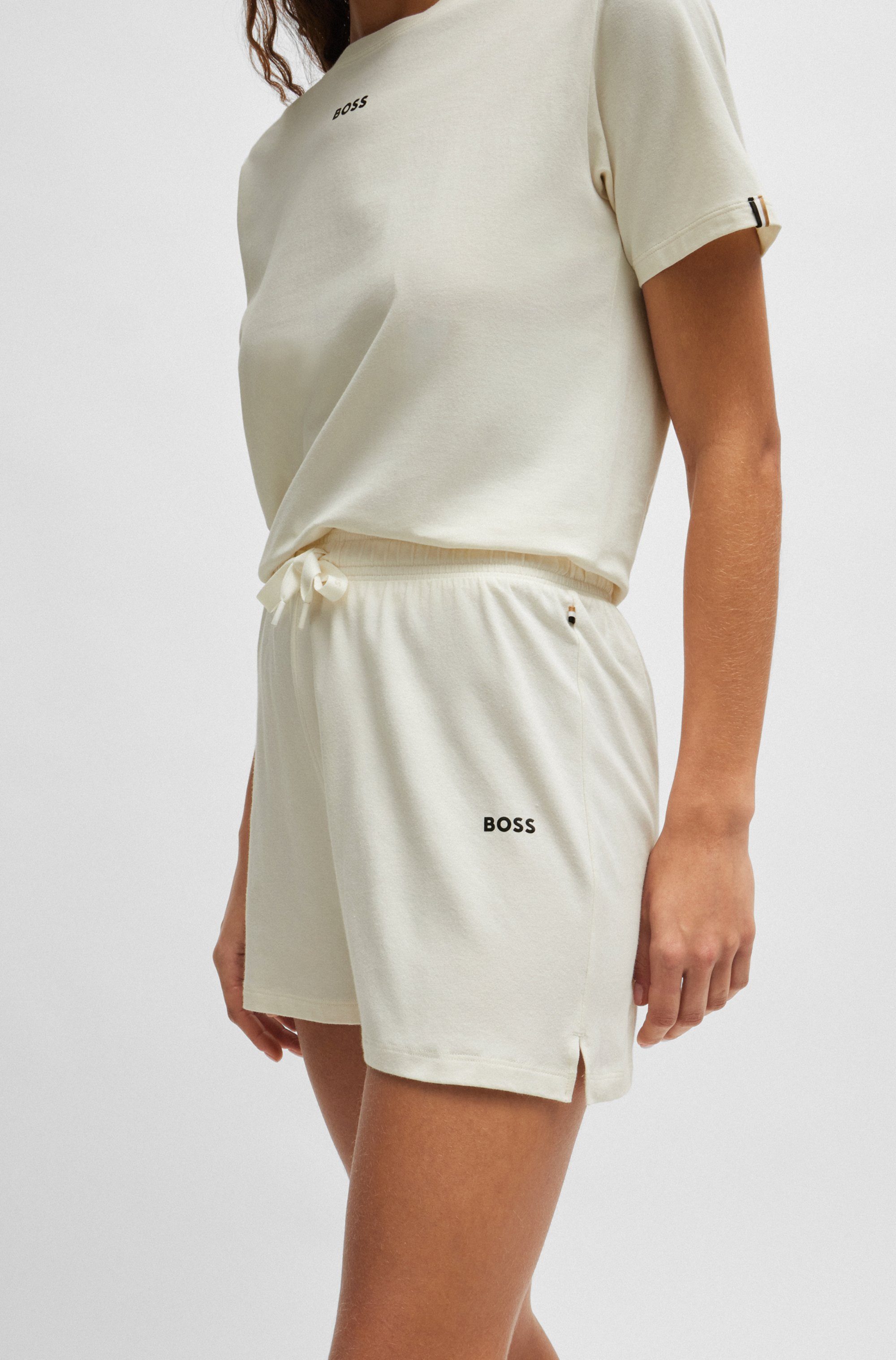 BOSS Pyjamahose CI_Shorts CW mit BOSS Logoschriftzug