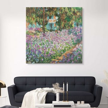 Posterlounge Alu-Dibond-Druck Claude Monet, Garten des Künstlers in Giverny, Wohnzimmer Malerei