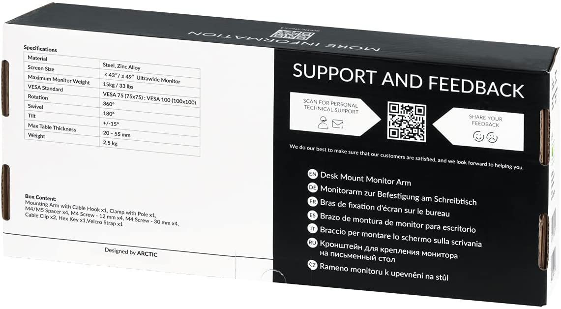 Arctic Monitor-Halterung ARCTIC Monitorarm X1