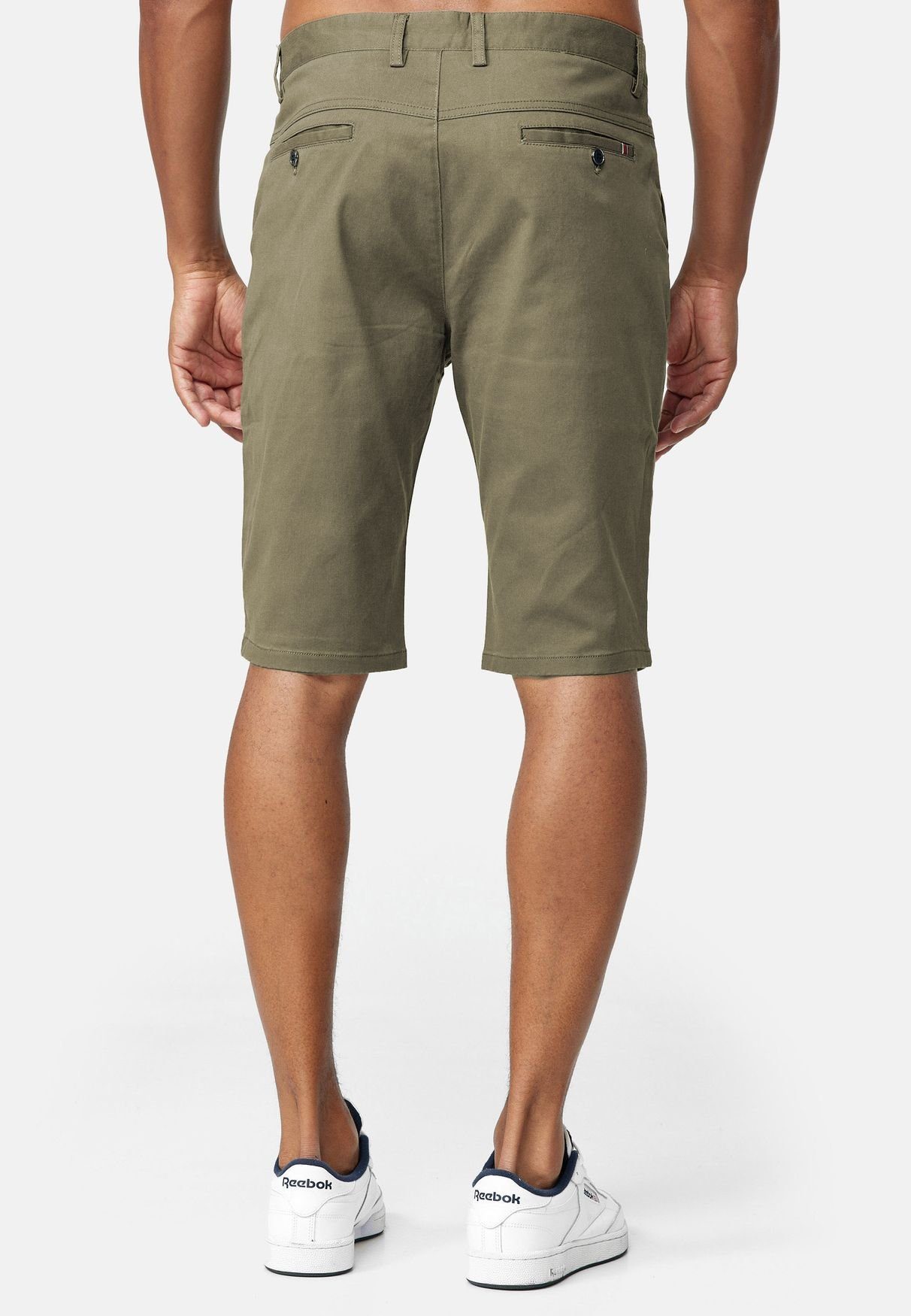 Giani 5 Chinoshorts Shorts Stretch Chino (1-tlg) Olive 4163 in Basic Hose