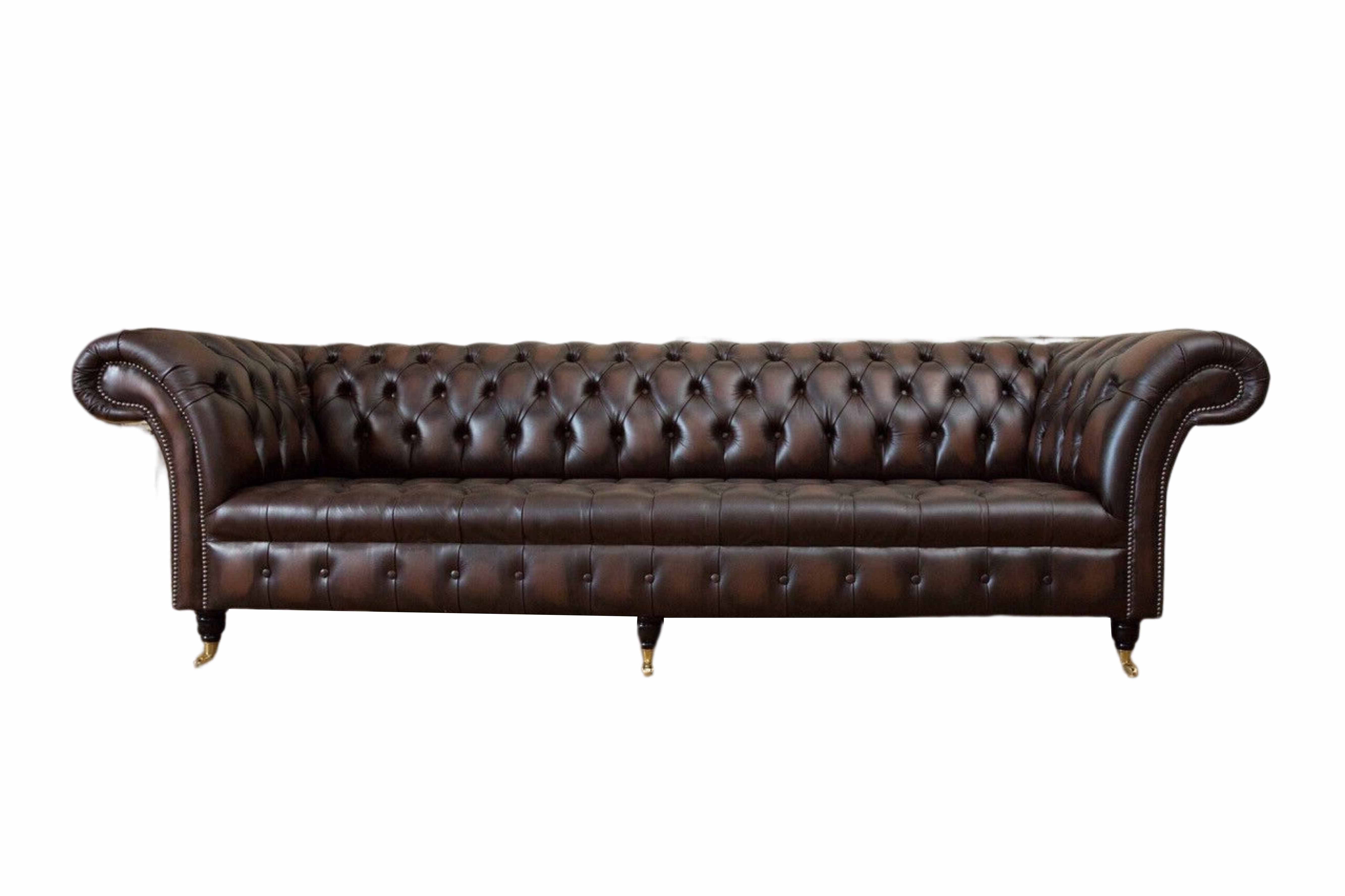 4 Couch Sofa Wohnzimmer Sofas Klassisch Design Chesterfield-Sofa, Sitzer Chesterfield JVmoebel