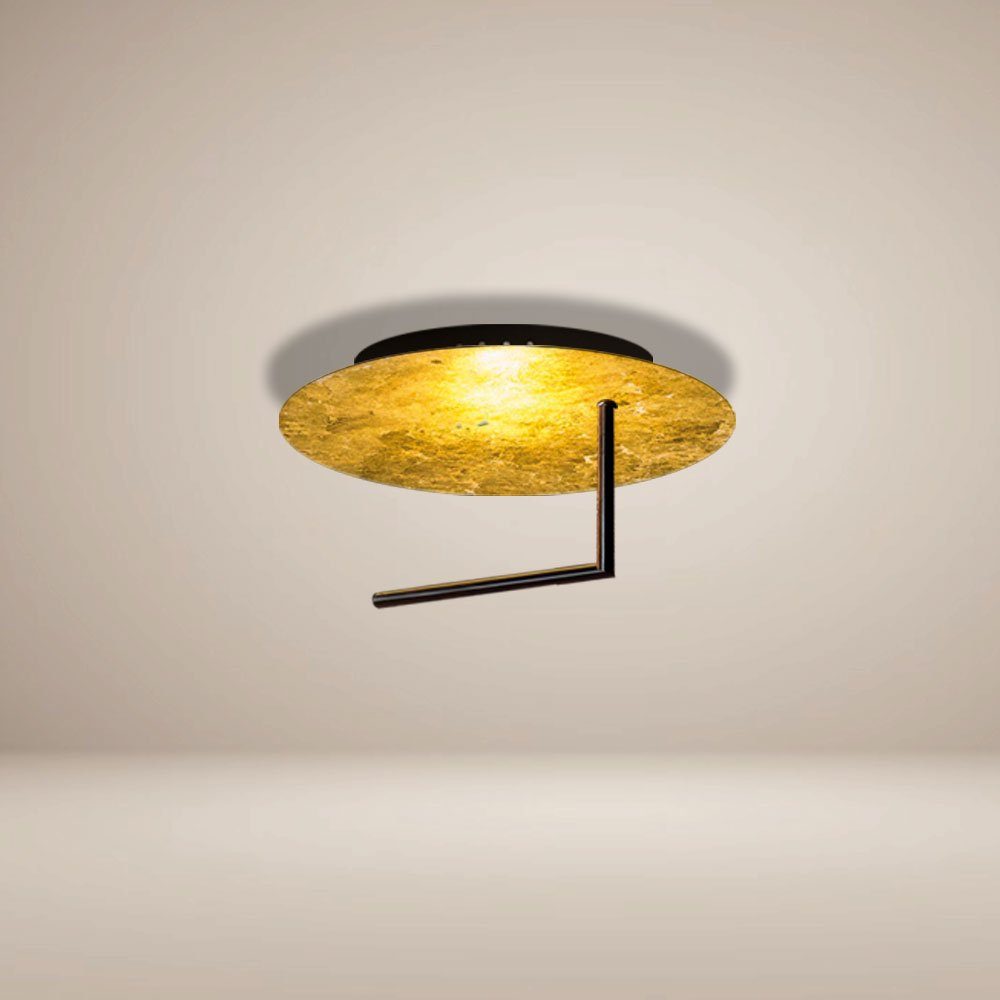 LED Edge Deckenlampe Warmweiß s.luce Blattgold, Deckenleuchte Wandlampe