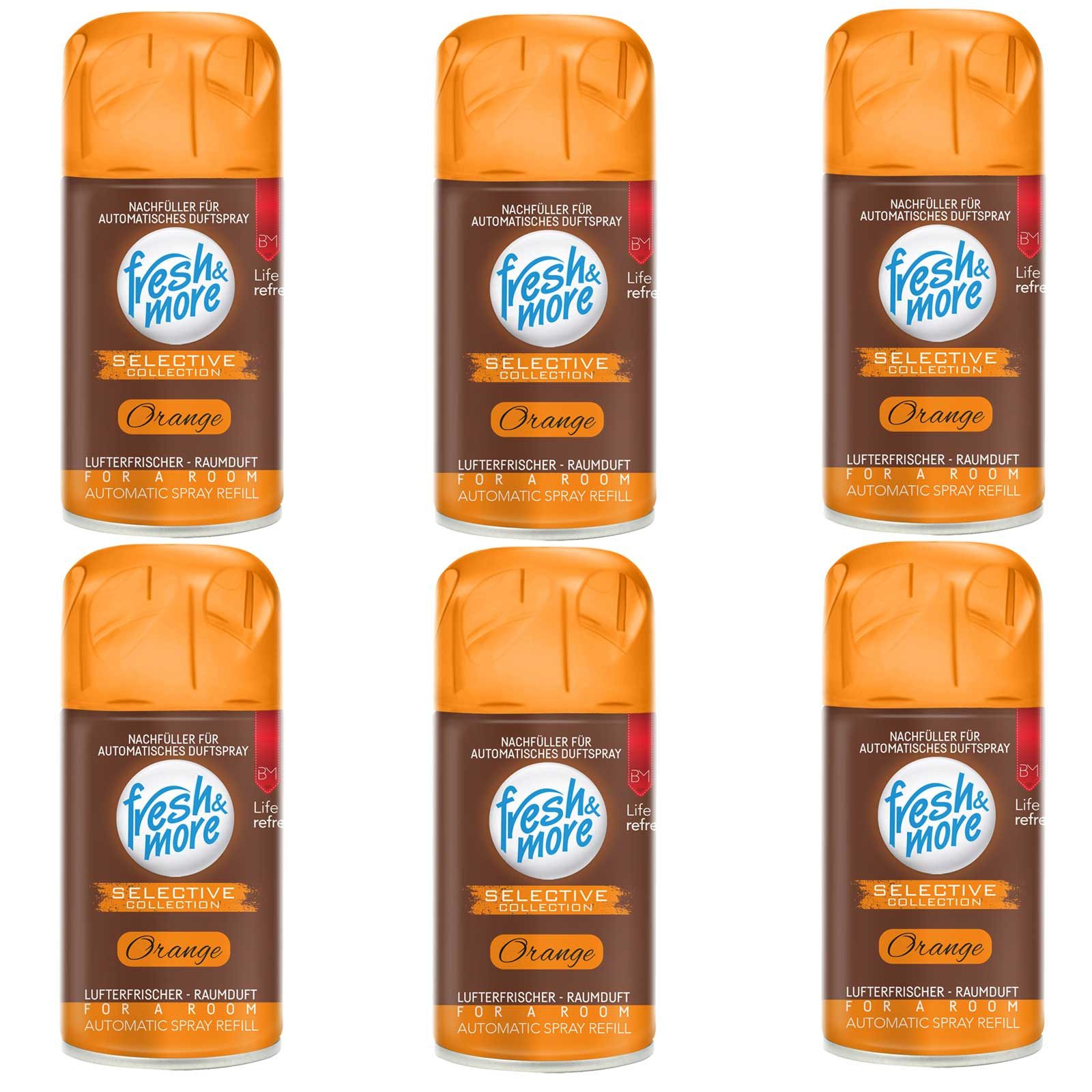 fresh & more Raumduft Lufterfrischer Nachfüller (6er Pack, 6-St., 250ml)