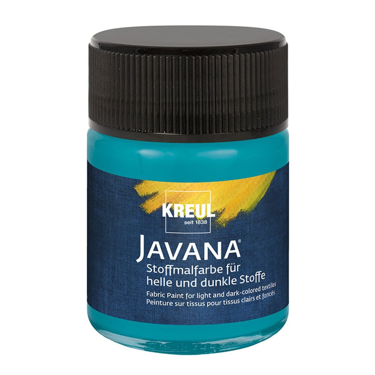 C. KREUL Stoffmalfarbe KREUL Stoffmalfarbe JAVANA türkis 50ml Glas