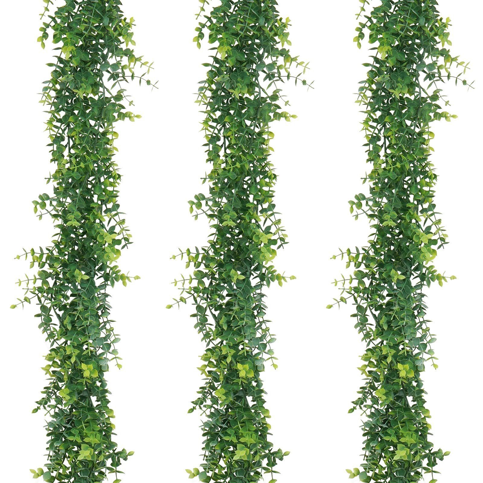 Jormftte Eukalyptus Kunstpflanze Künstliche Girlande,
