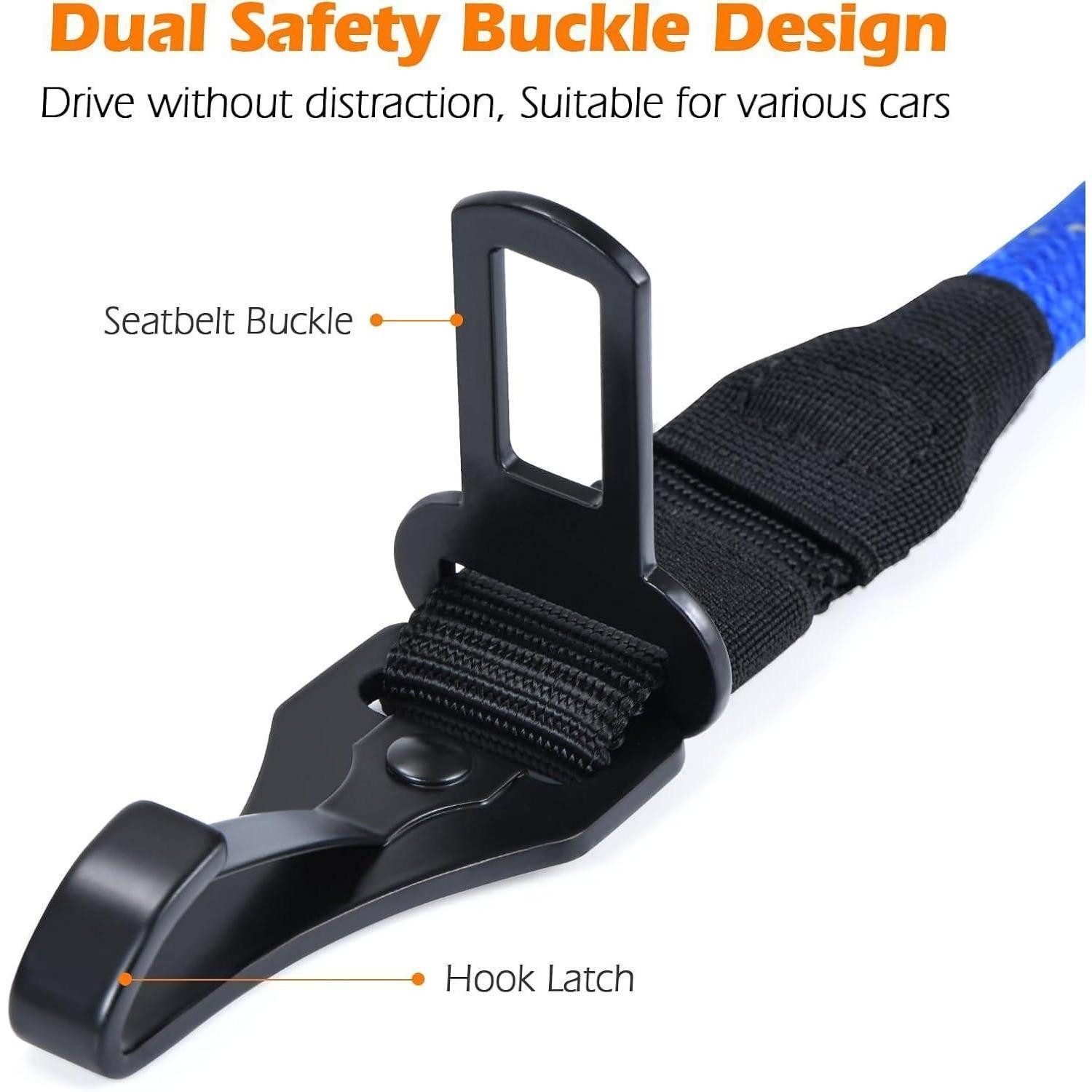 LuxusKollektion Autohundegeschirr Sicherheitsgurt Hund Auto Karabiner klein mittel groß Blau