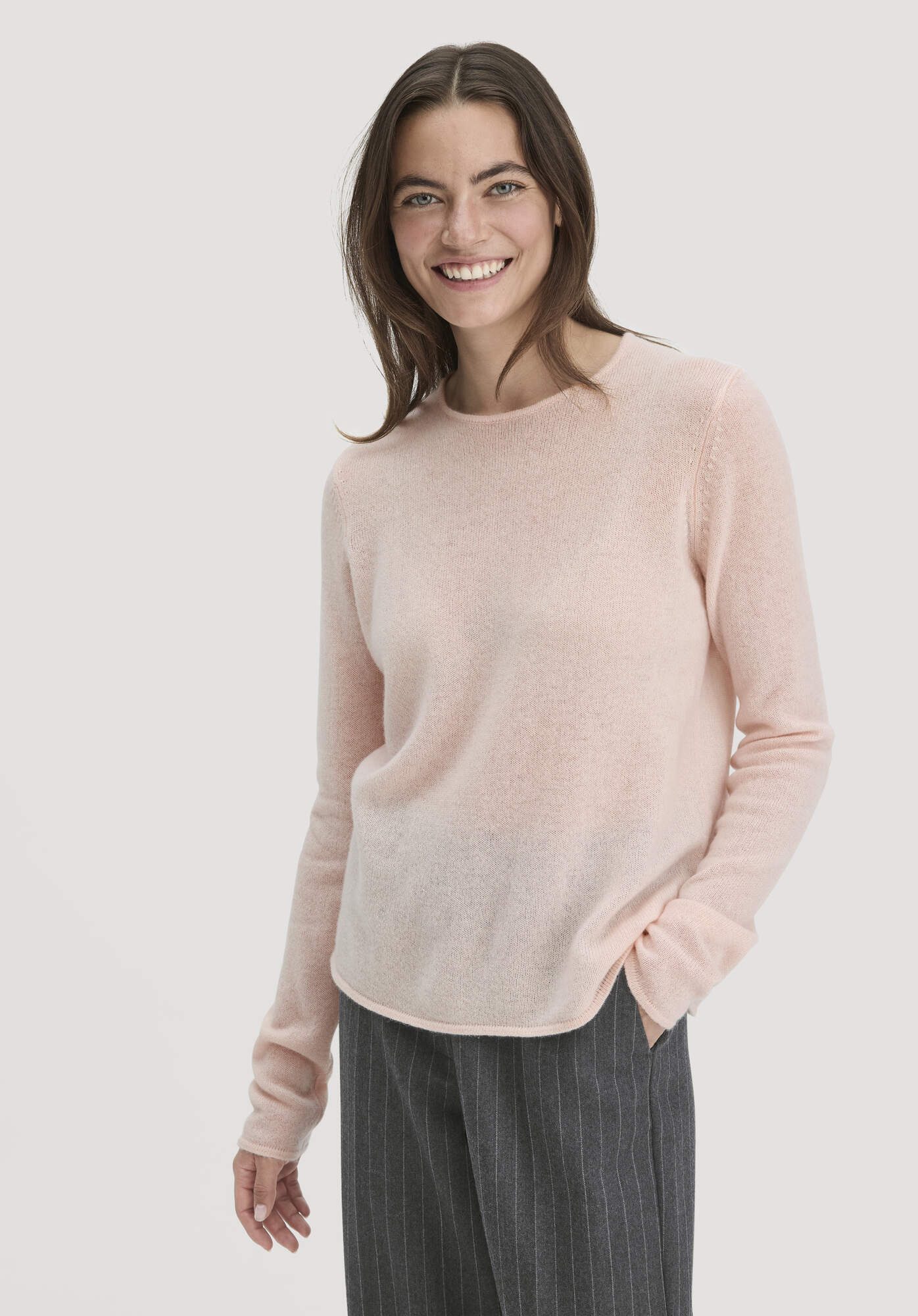 Hessnatur Strickpullover BETTER RECYCLING aus reinem Kaschmir (1-tlg) günstig online kaufen