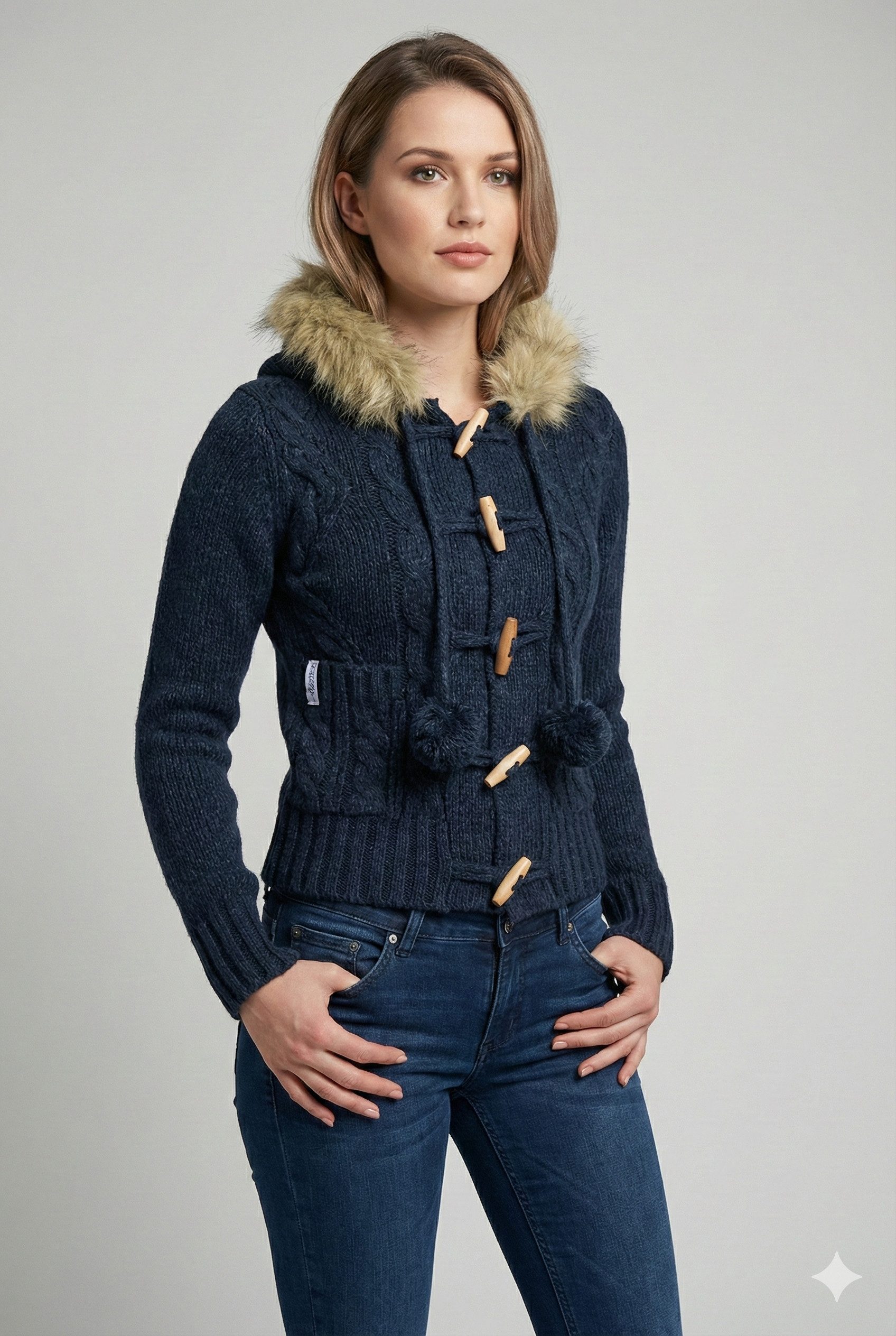 Rock Angel Kapuzenstrickjacke Strickjacke 262ARS günstig online kaufen