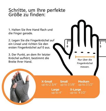 BOTC Trainingshandschuhe Arthritis Handschuhe für Schmerzlinderung, Fingerlos (Handschuhe, ein Paar Handschuhe) Arthritis Compression Handschuhe- Rheumatoide & Osteoarthritis