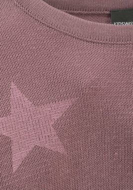 KIDSWORLD Strickpullover Sterne-Pullover mit Sternen - Druck