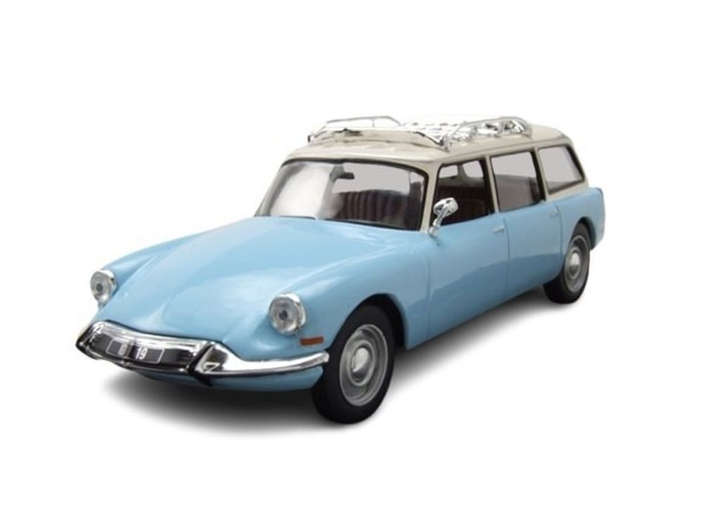 ixo Models Modellauto Citroen ID 19 Break Kombi 1960 hellblau weiß, Maßstab 1:43