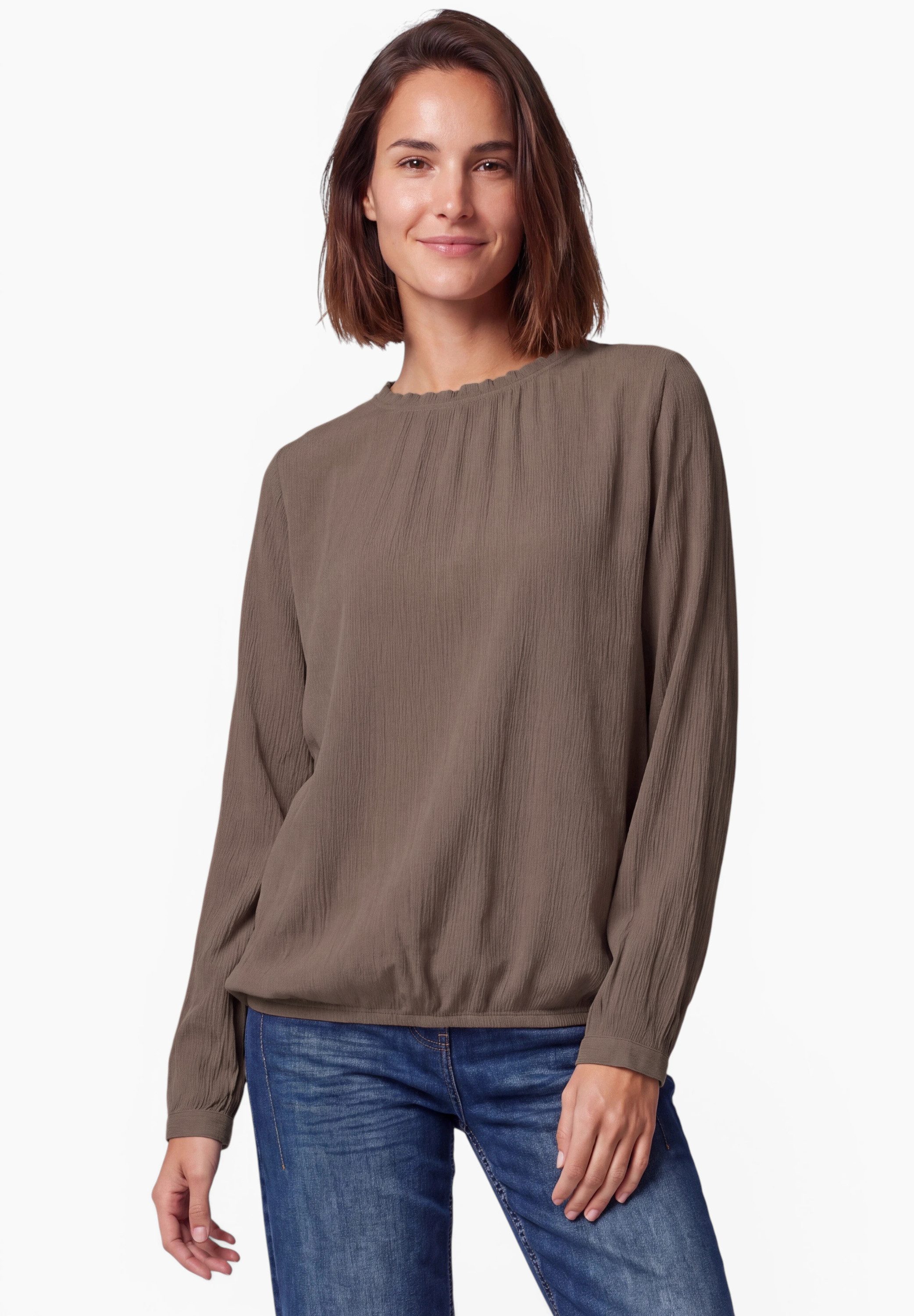 CECIL Shirtbluse mit Smok-Details