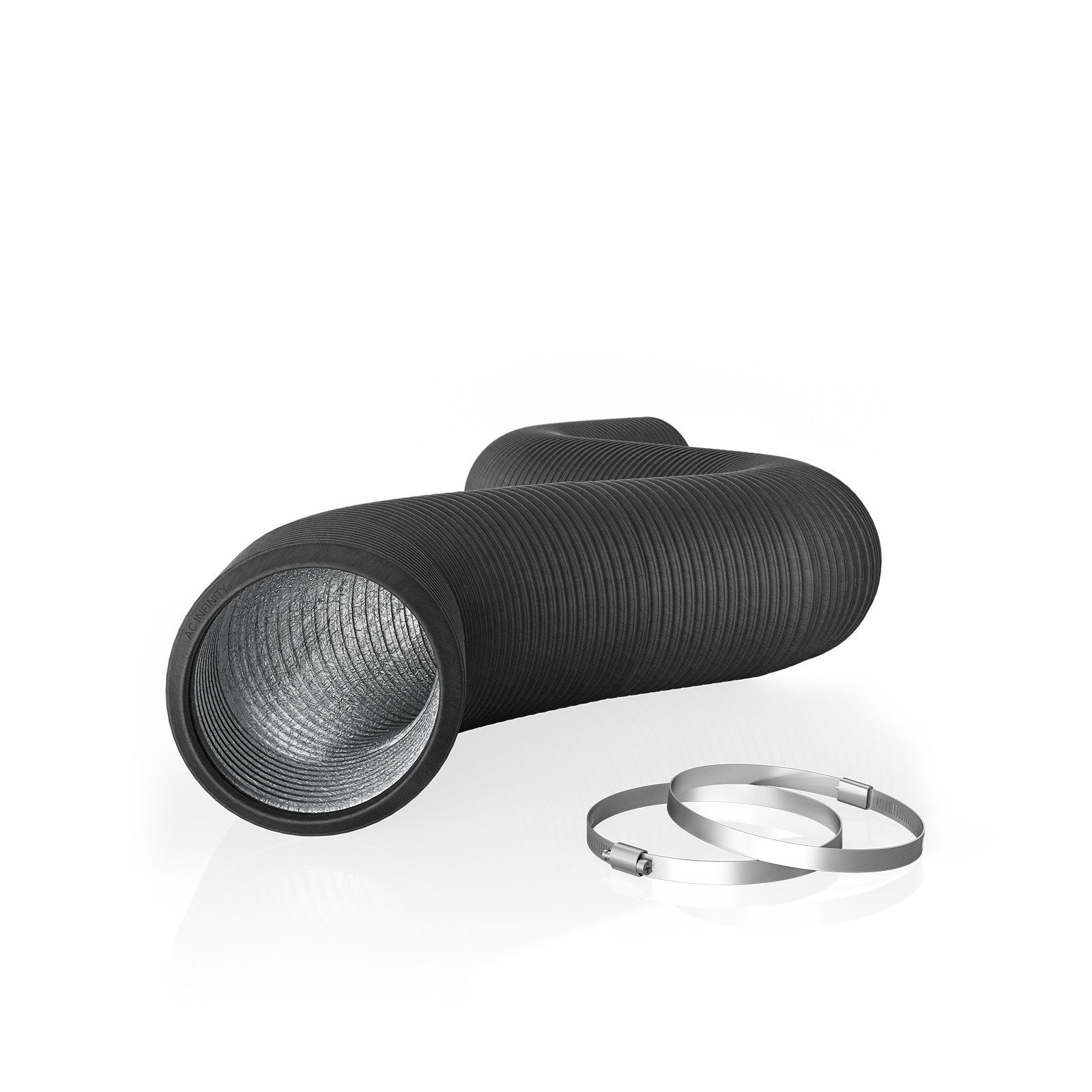 AC INFINITY Flexschlauch Flexibler 4-lagiger Luftschlauch, Flexibel, Formstabil, Widerstandsfähig gegen Risse und Leckagen, (Einzelartikel), Doppelte Aluminium-Innenlage, Doppelte PVC-Außenschicht