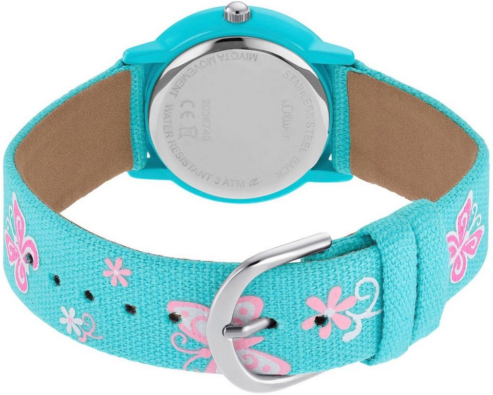 s.Oliver Quarzuhr 2036749, ideal auch als Geschenk, Wunderschöne Armbanduhr  für Mädchen