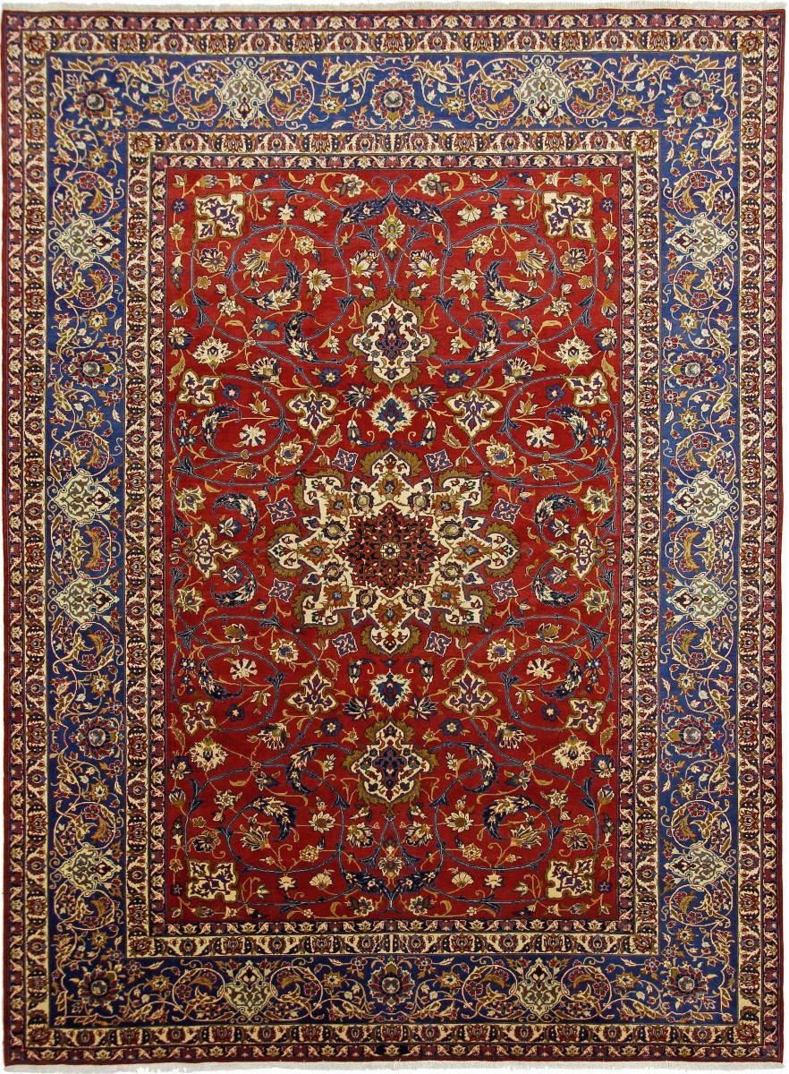 Orientteppich Isfahan 301x409 Handgeknüpfter Orientteppich / Perserteppich, Nain Trading, rechteckig, Höhe: 8 mm