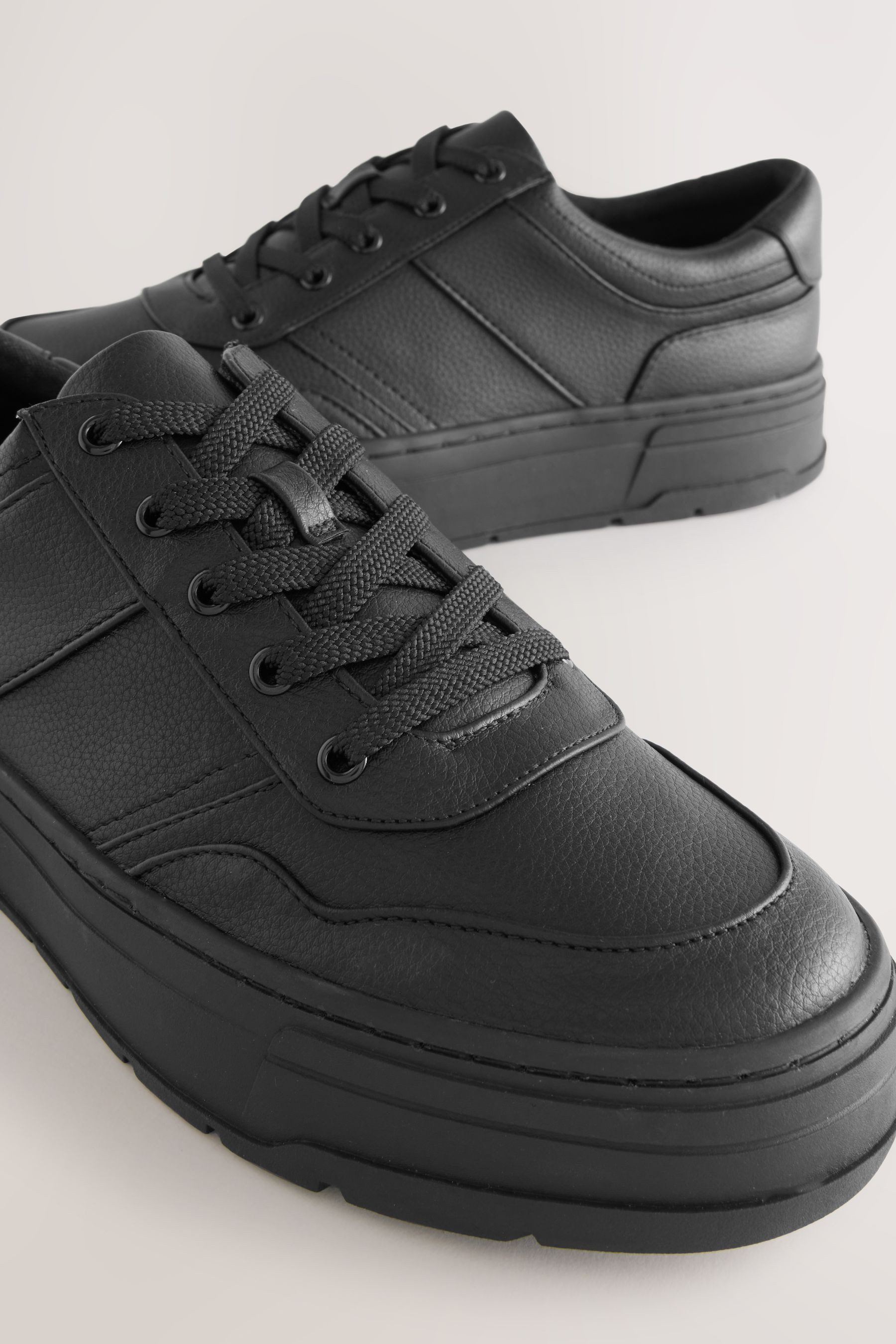 Next Signature Leder-Schnürsneaker mit Profilsohle Sneaker (1-tlg)
