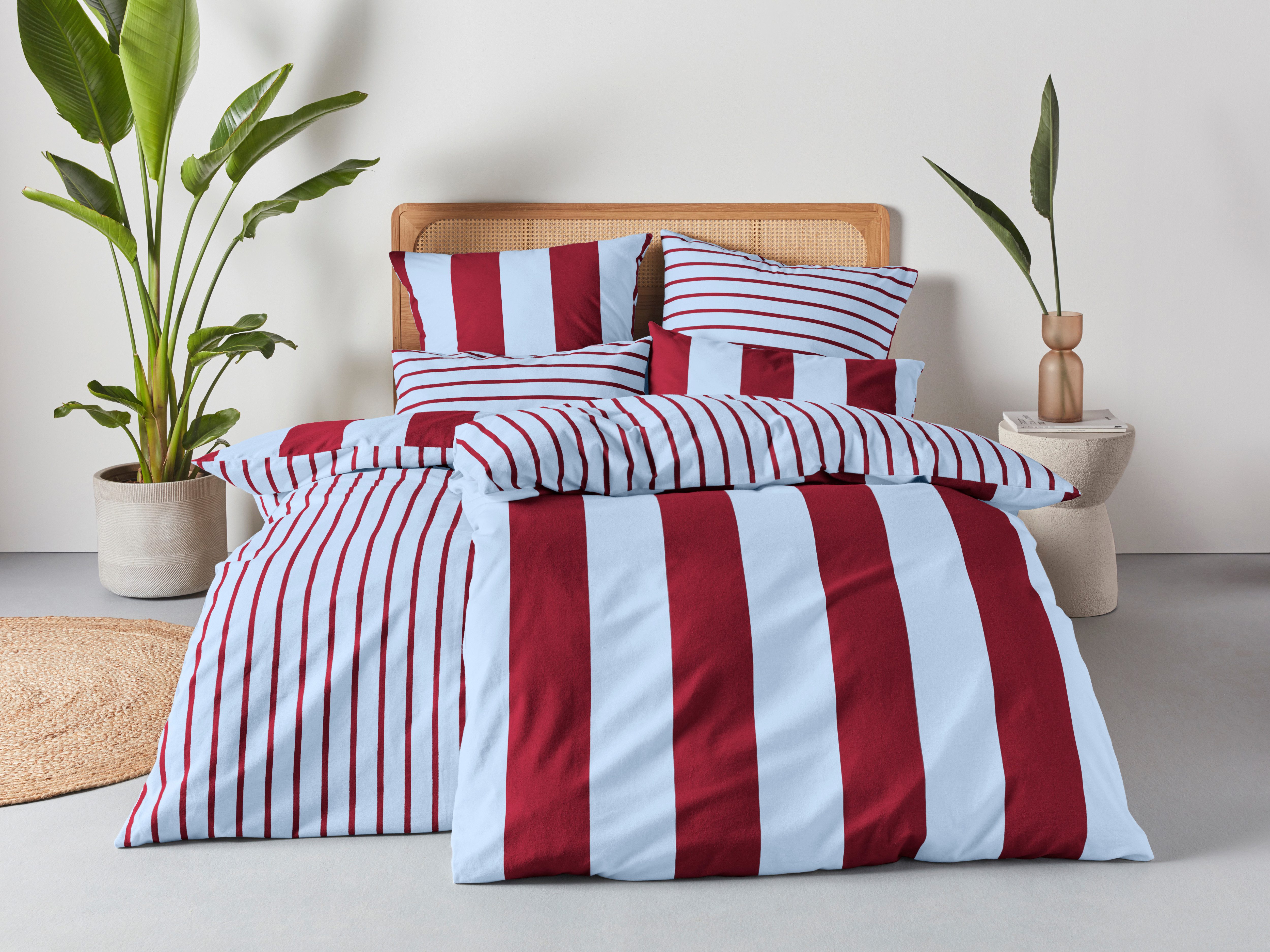 OTTO home Wendebettwäsche Sari Trend, Linon, 2 teilig, ab Gr. 135/200 cm, Bettwäsche in modernen Farben, trendig