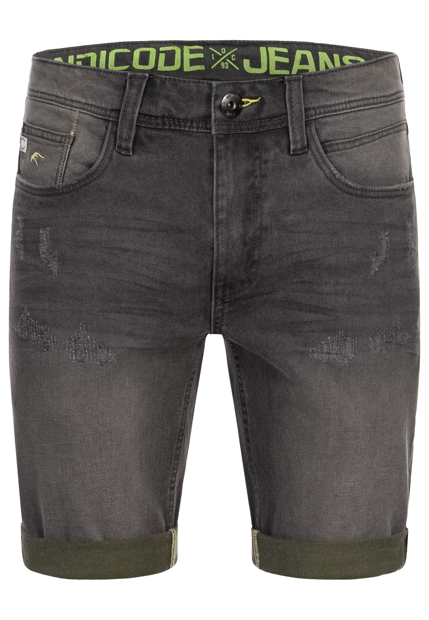 Indicode Jeansshorts INZalento aus elastischer Baumwoll-Qualität günstig online kaufen