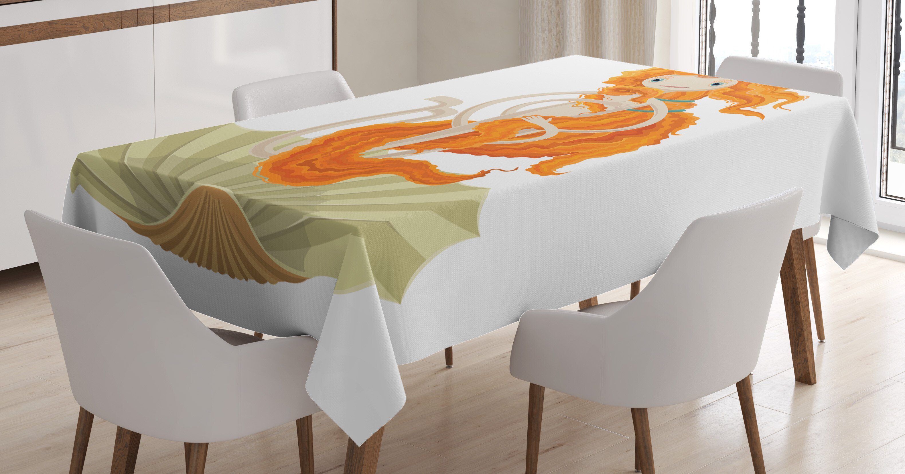 Abakuhaus Tischdecke Farbfest Waschbar Für den Außen Bereich geeignet Klare Farben, Venus Zusammenfassung der Vogel der Venus