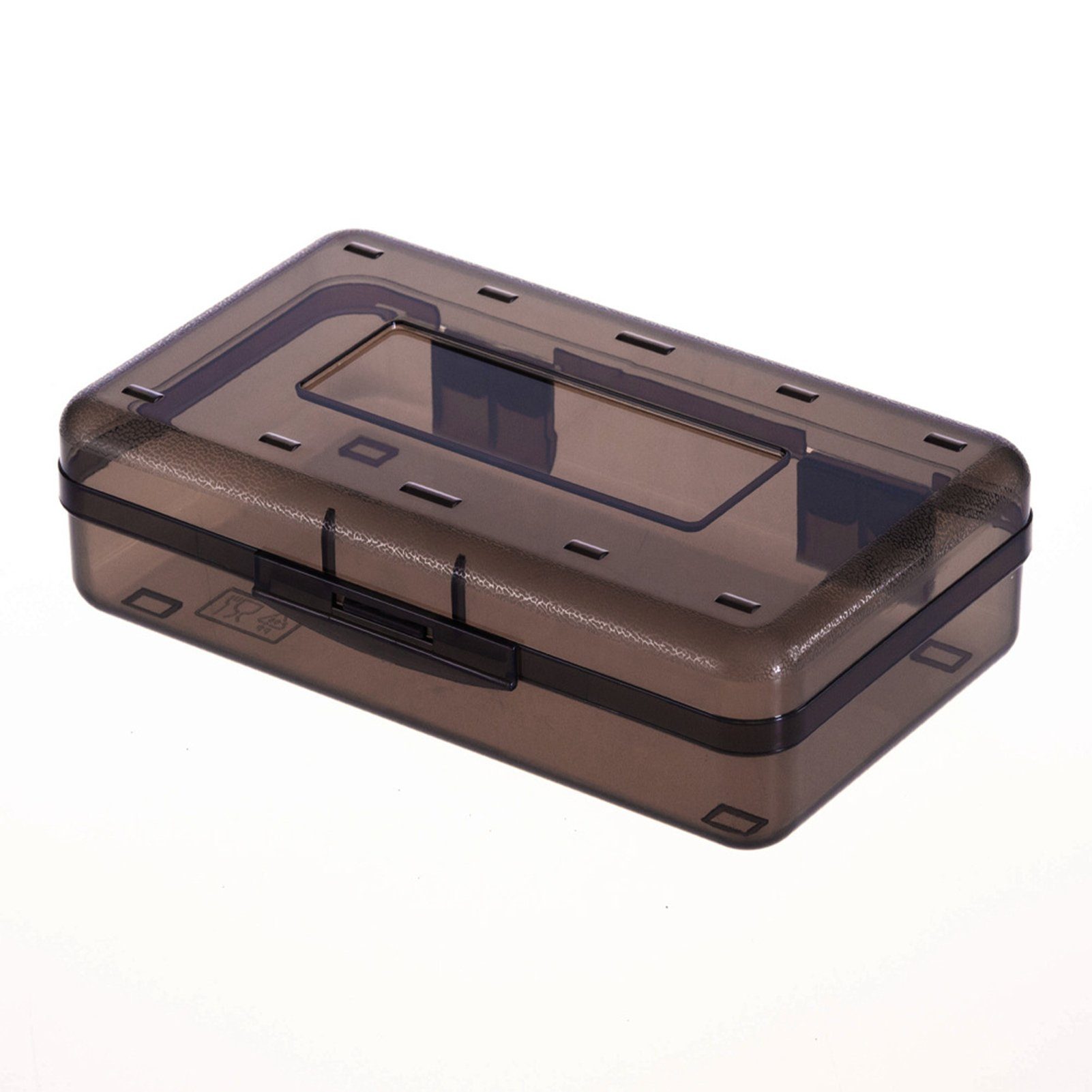 Blusmart Federtasche Schöne Transparente/bunte Bleistiftbox, Tragbare Federtasche, Bleistifttasche transparent gray