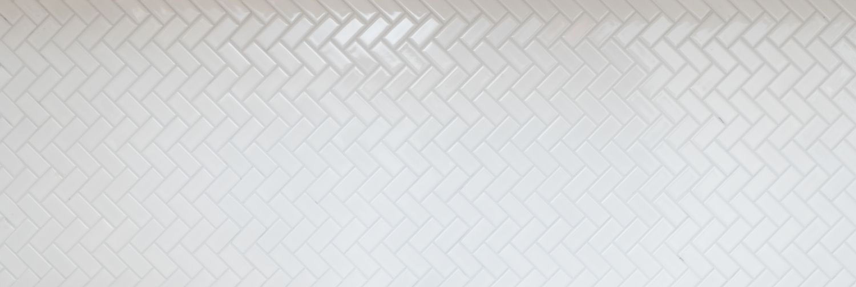 Mosani Mosaikfliesen Rechteckiges Keramikmosaik Mosaikfliesen 10 / weiß matt Matten