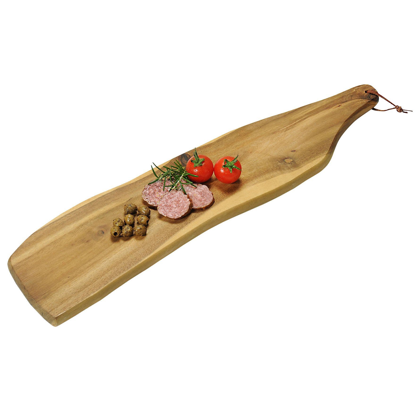 Kesper Tablett Servierbrett, 75 x 21 cm, Akazienholz, KESPER, Holz