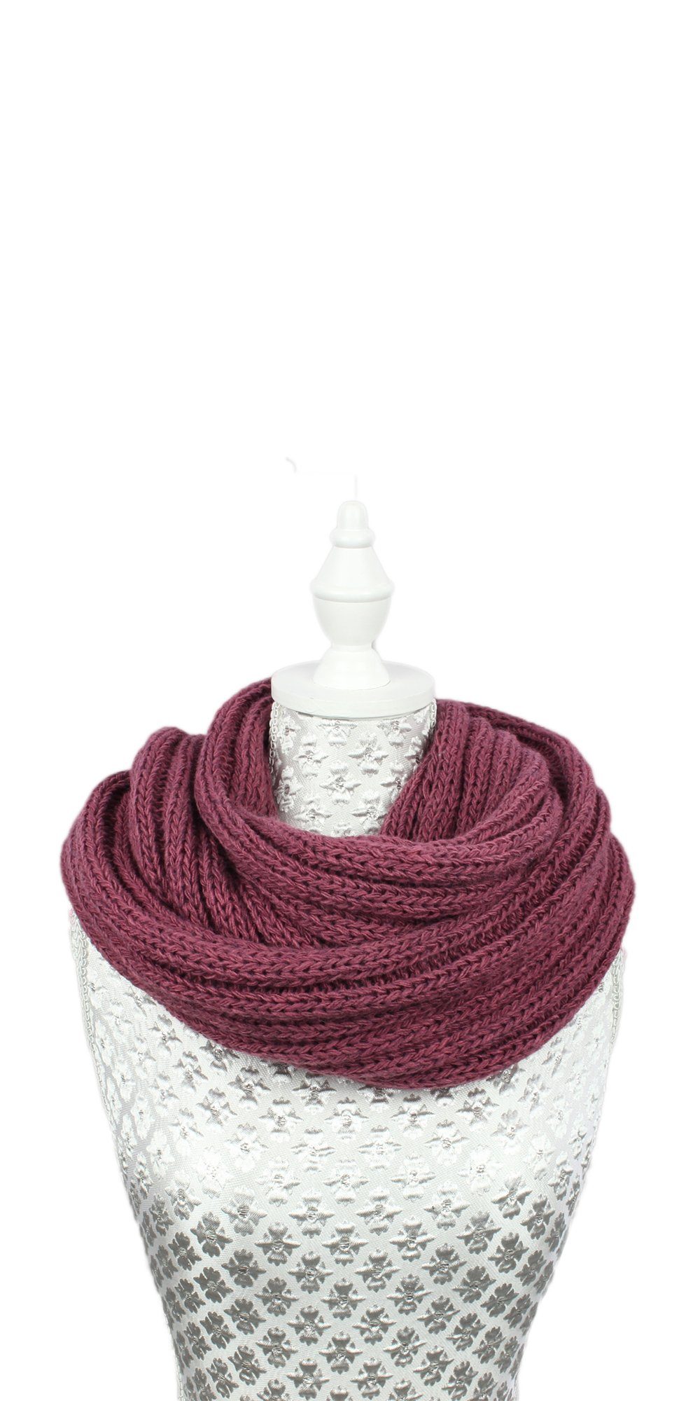 ZEBRO Strickschal Strick-Loop in Ripp-Strick, Wollmischung günstig online kaufen