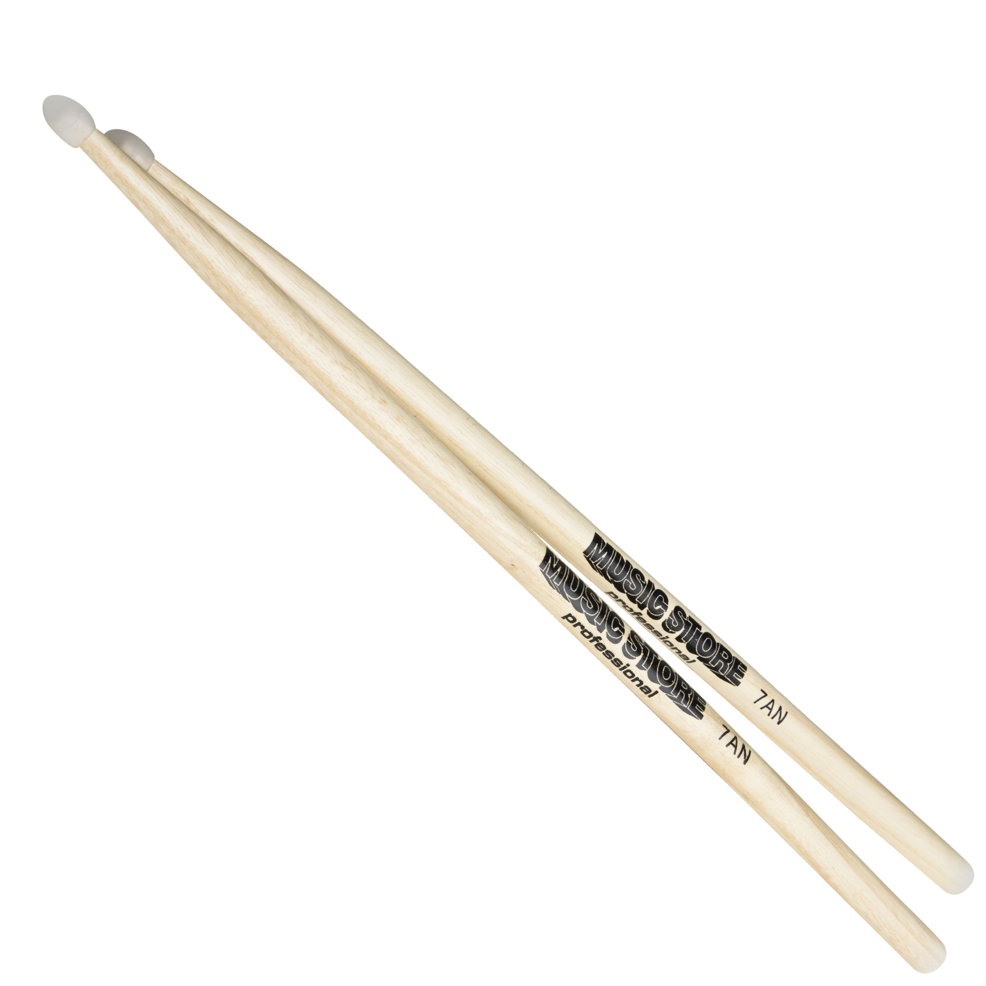 MUSIC STORE Drumsticks (7AN Hickory Sticks Nylon Tip, Sticks, Beater und Mallets, Drumsticks Nylontip), 7AN Hickory Sticks, Nylon Tip